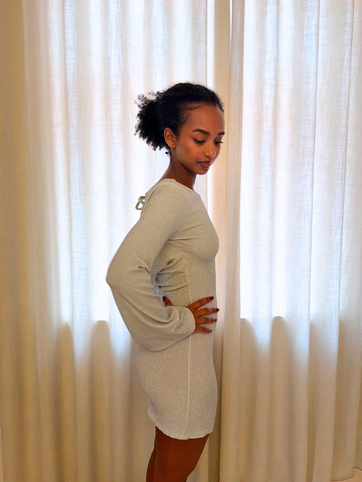 Solange glitter dress - Silver 4 Solange glitter dress - Silver