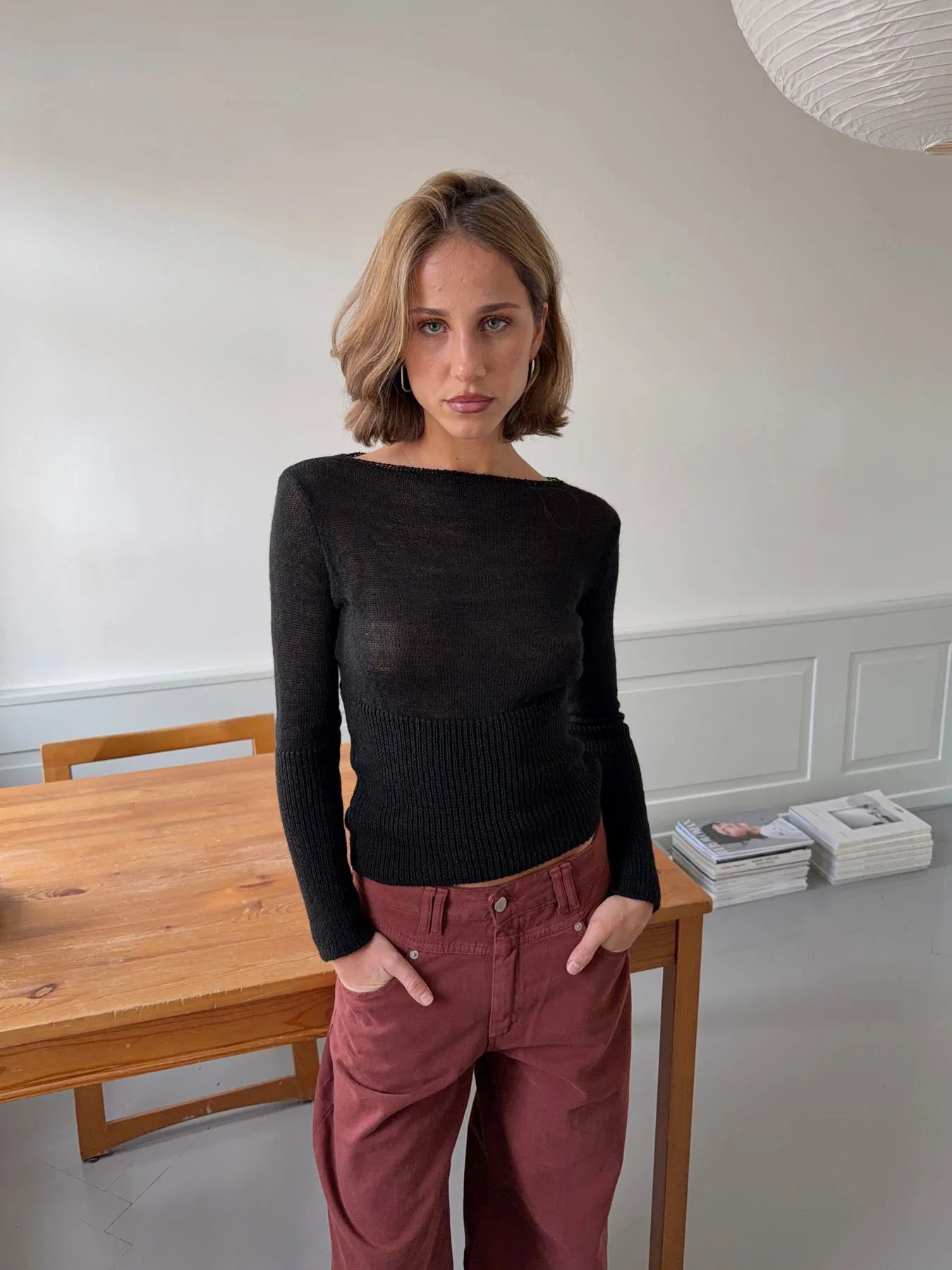 Lova fitted knit sweater – Black 12 Lova fitted knit sweater – Black