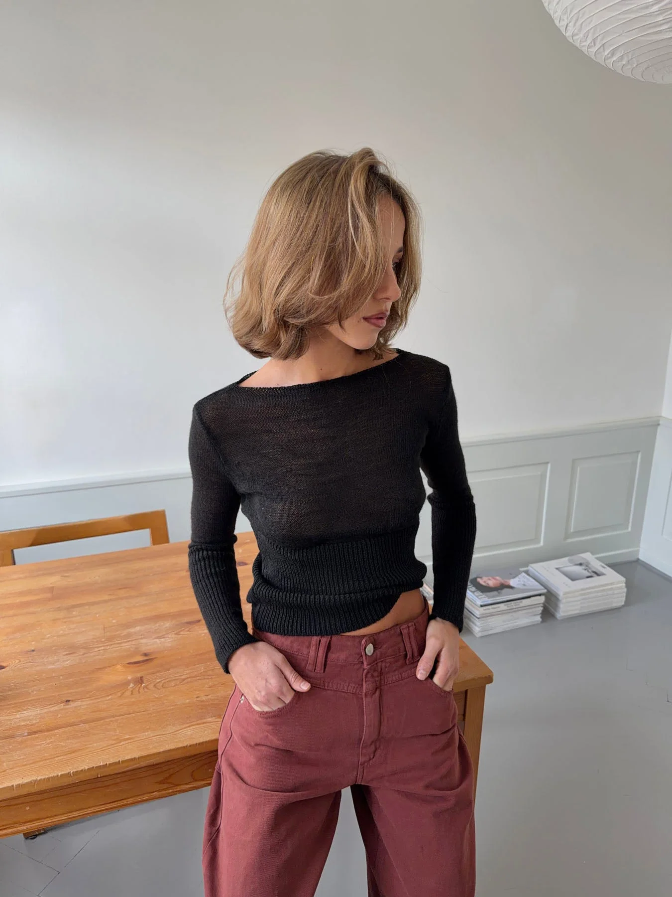 Lova fitted knit sweater – Black 13 Lova fitted knit sweater – Black