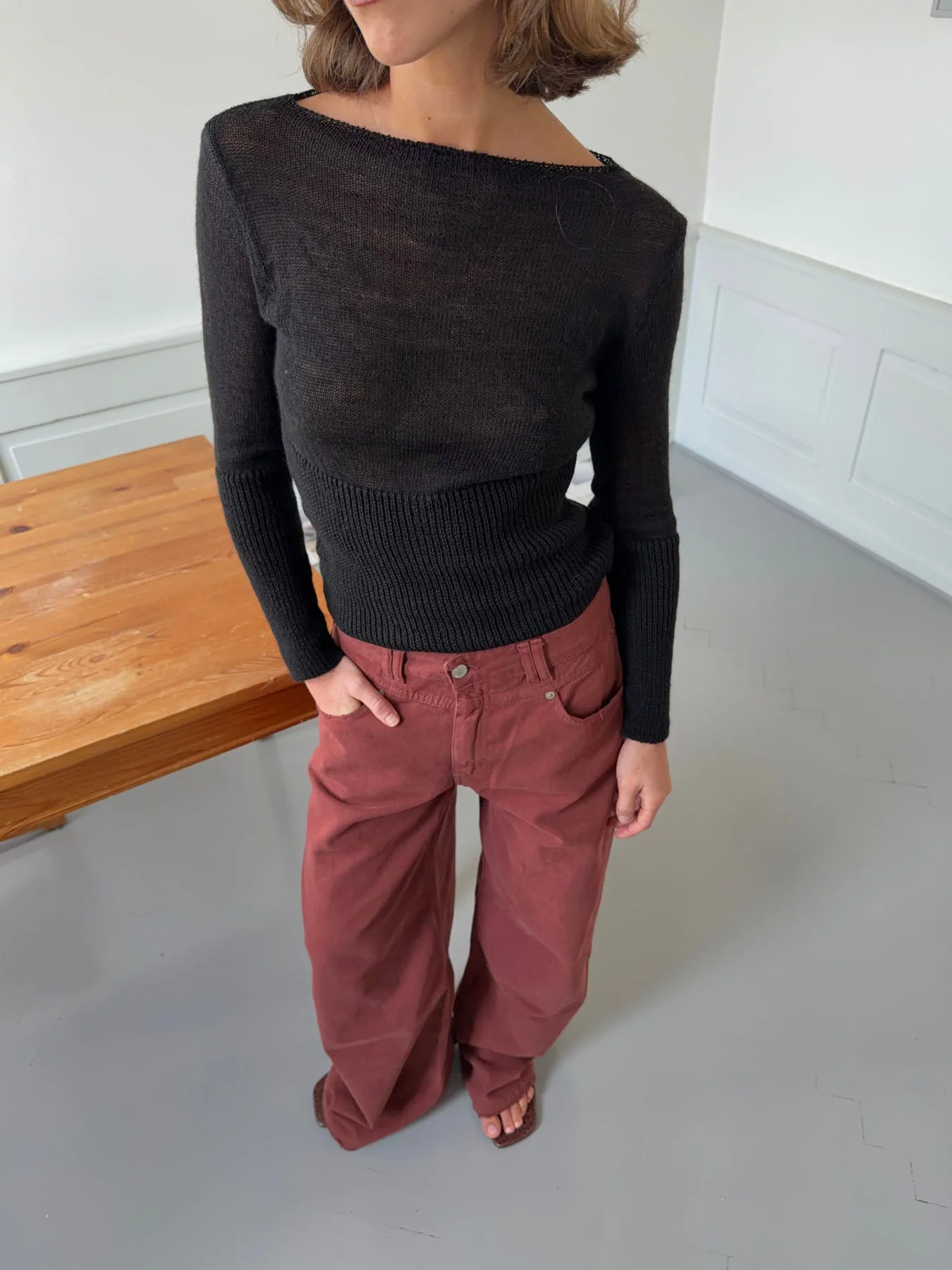 Lova fitted knit sweater – Black 14 Lova fitted knit sweater – Black