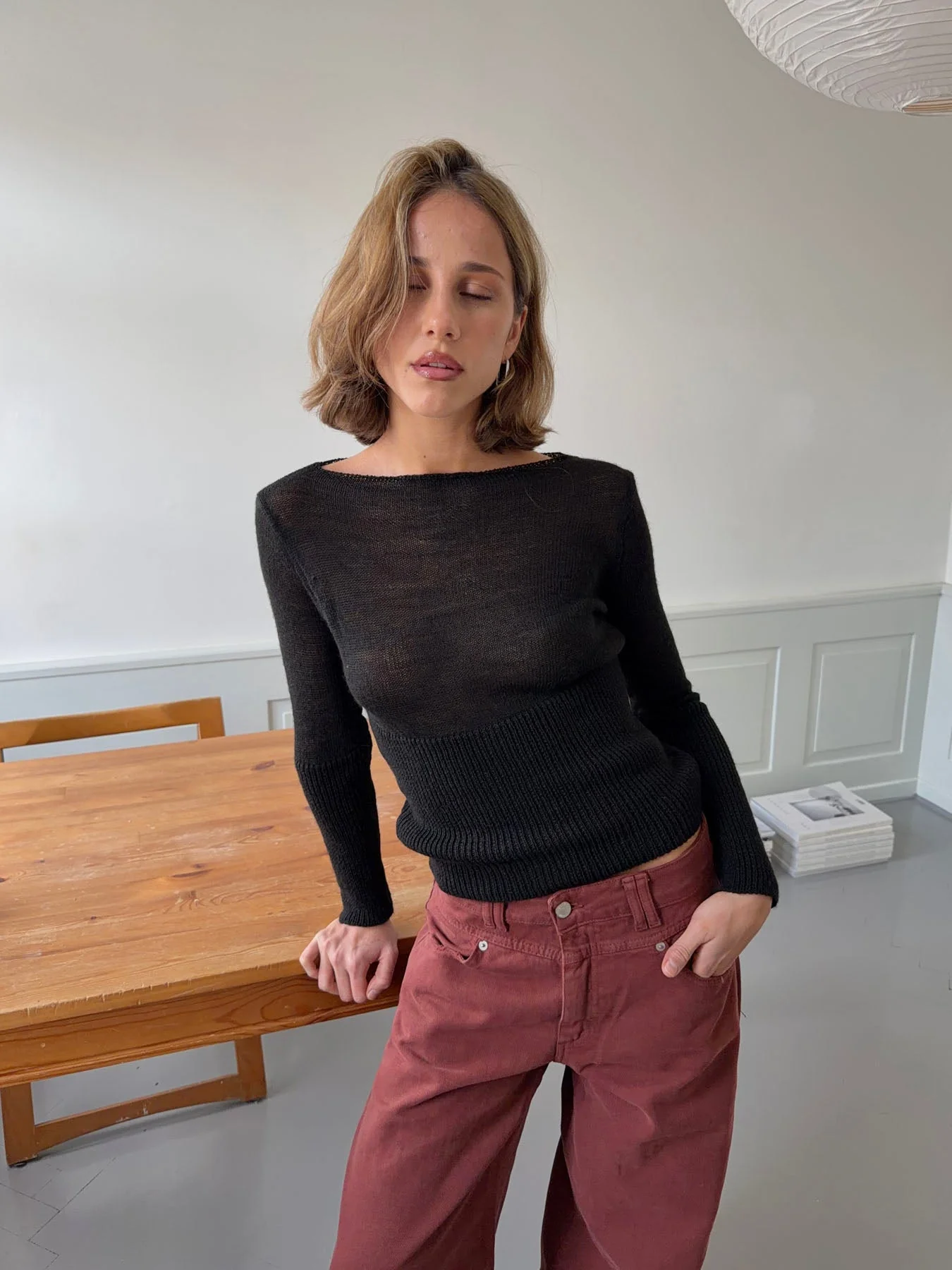 Lova fitted knit sweater – Black 6 Lova fitted knit sweater – Black