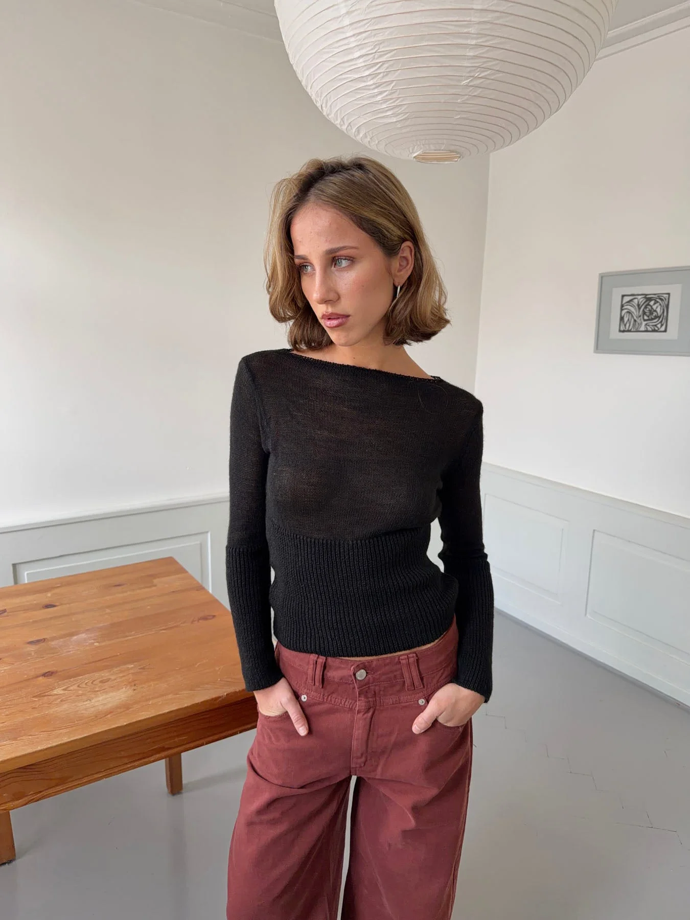 Lova fitted knit sweater – Black 8 Lova fitted knit sweater – Black