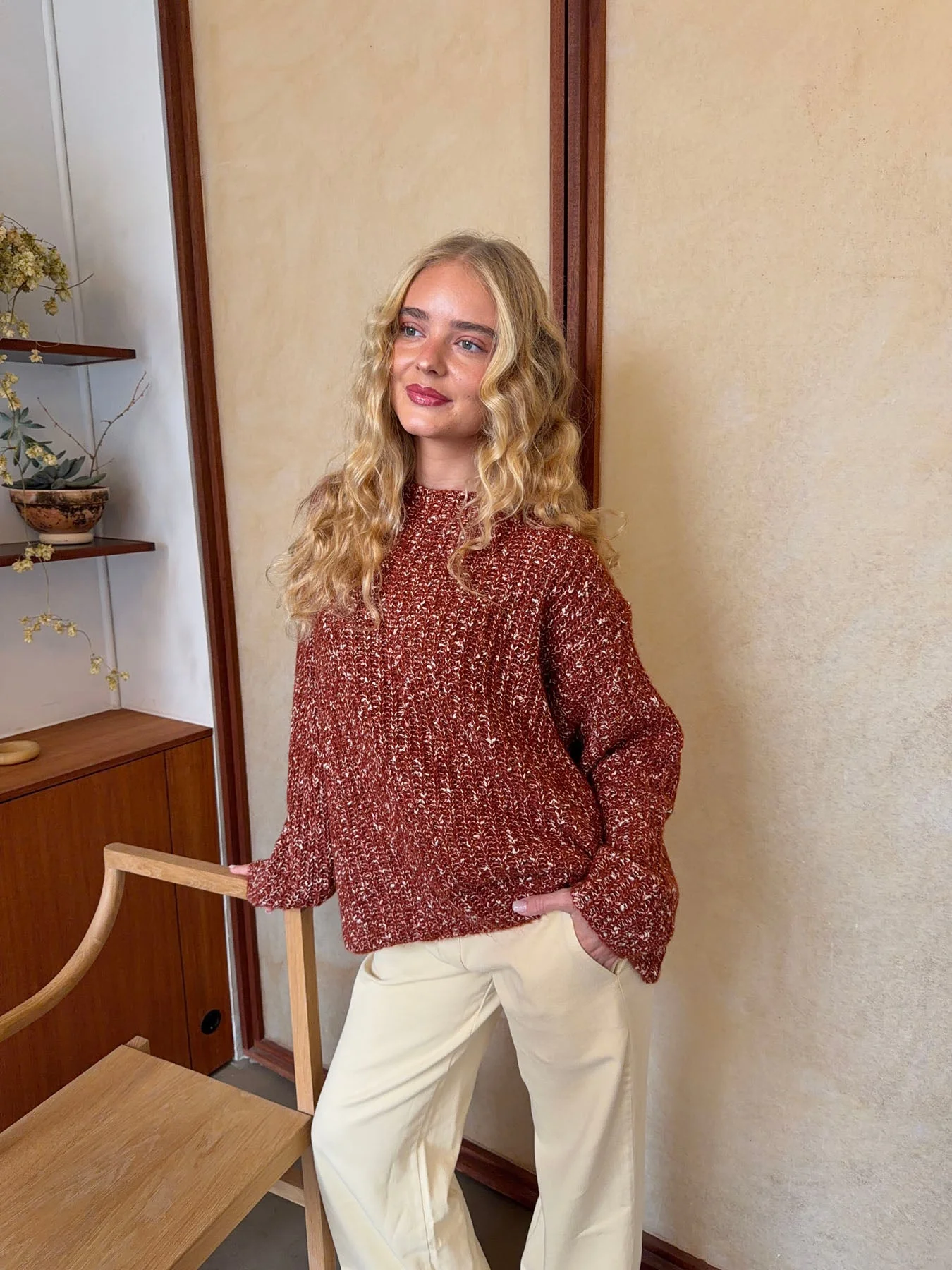 Lunuda knit sweater – Rust/orange 10 Lunuda knit sweater – Rust/orange