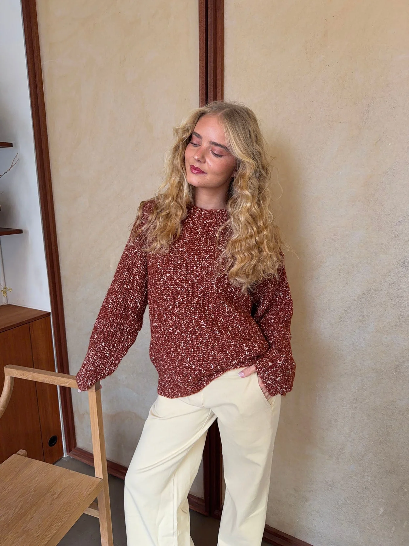 Lunuda knit sweater – Rust/orange 11 Lunuda knit sweater – Rust/orange
