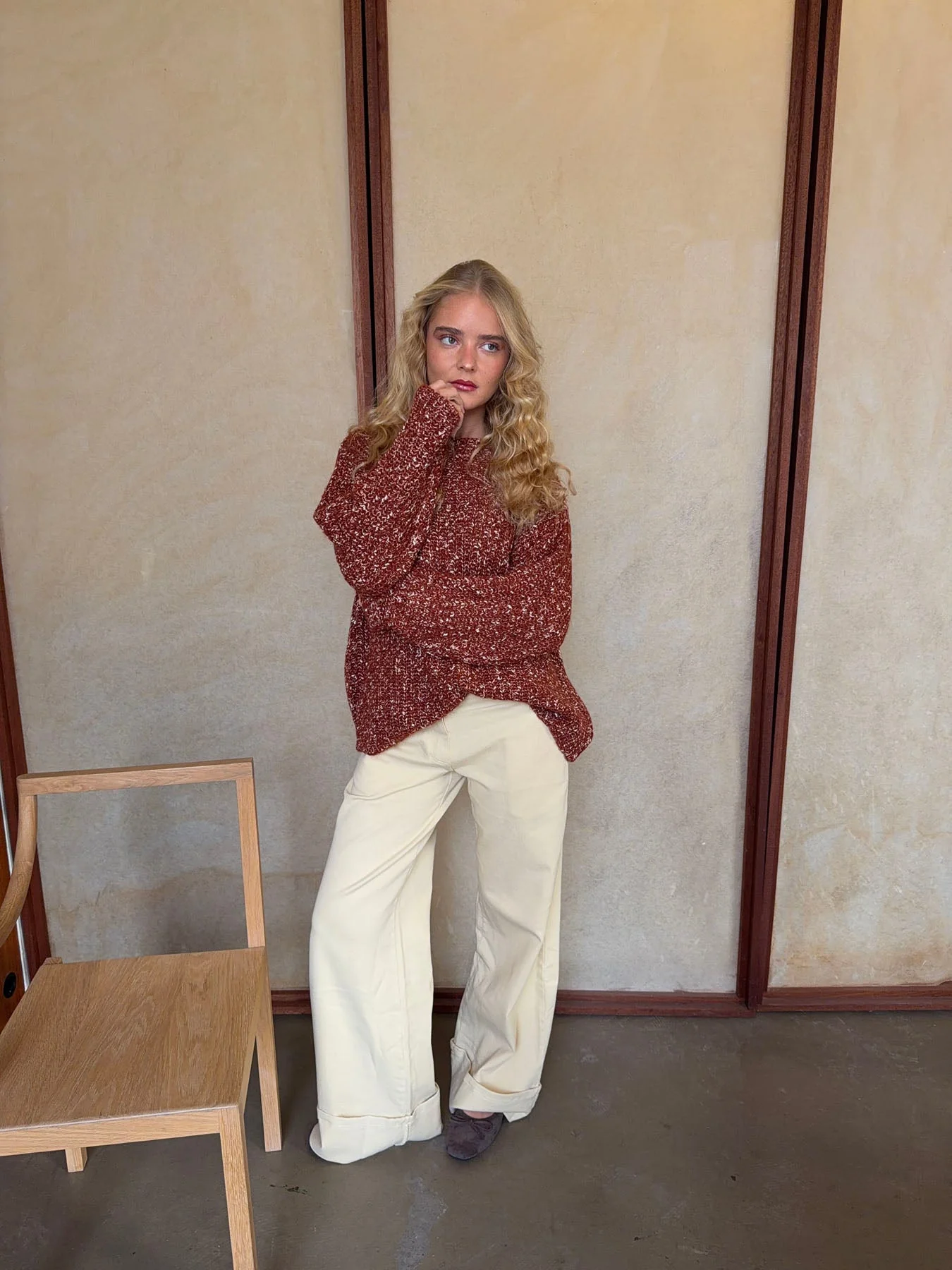 Lunuda knit sweater – Rust/orange 12 Lunuda knit sweater – Rust/orange