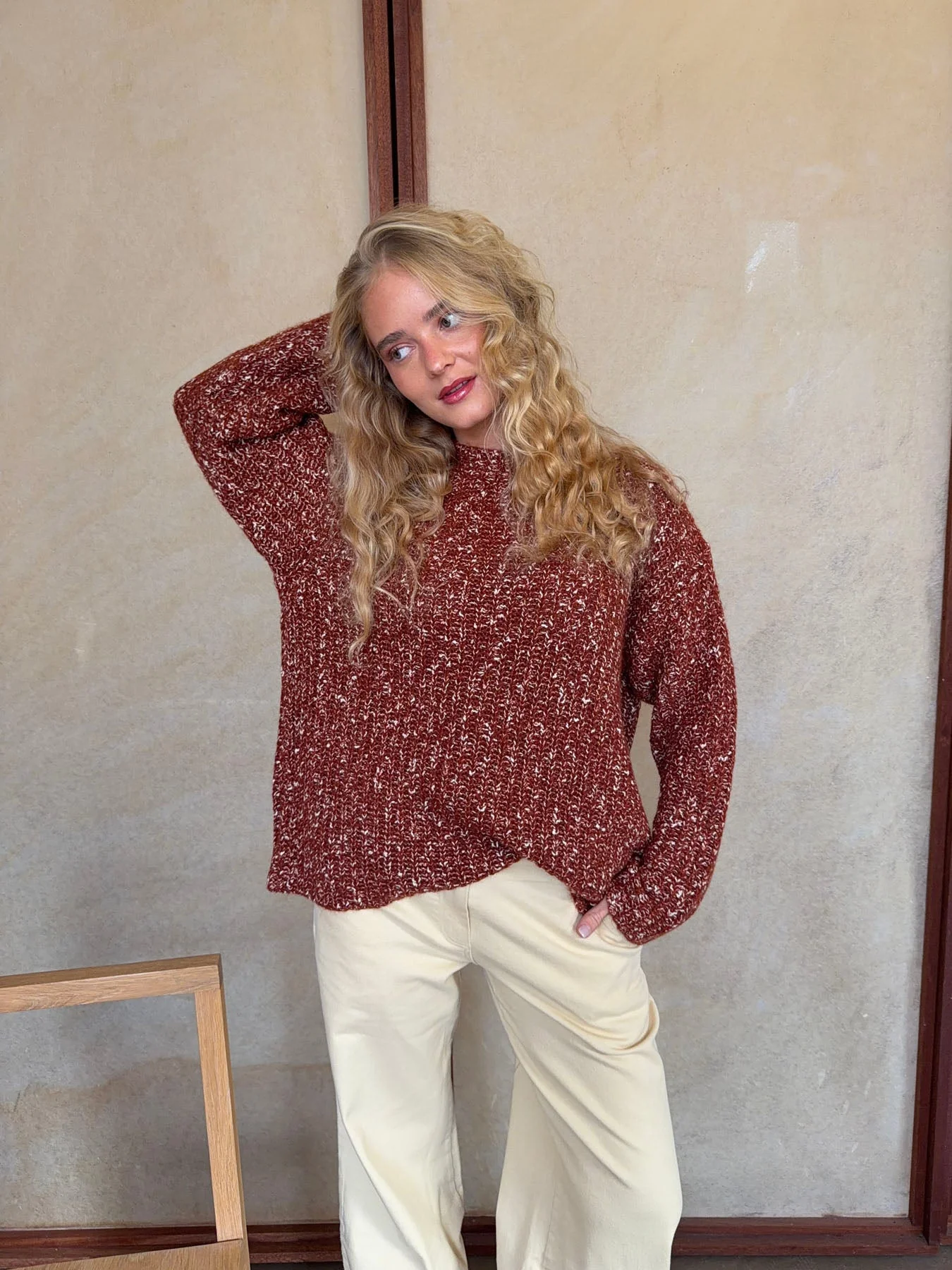 Lunuda knit sweater – Rust/orange 14 Lunuda knit sweater – Rust/orange