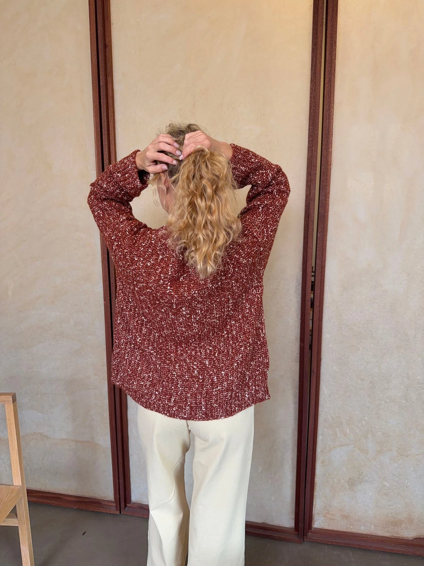 Lunuda knit sweater – Rust/orange 3 Lunuda knit sweater – Rust/orange