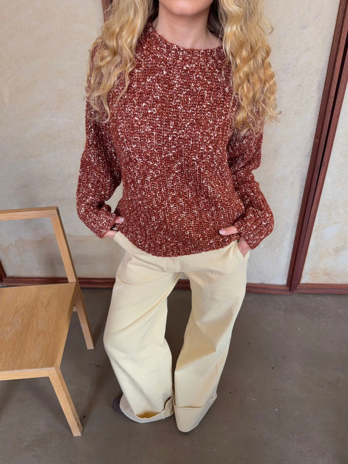 Lunuda knit sweater – Rust/orange 5 Lunuda knit sweater – Rust/orange