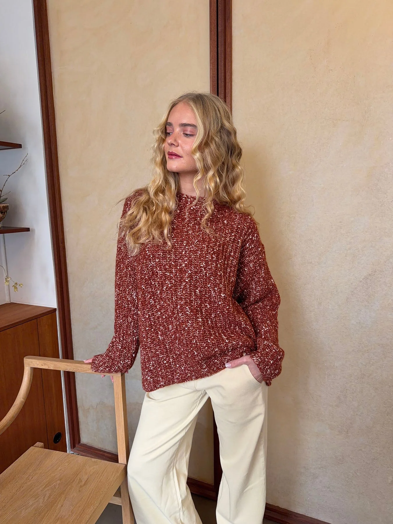 Lunuda knit sweater – Rust/orange 6 Lunuda knit sweater – Rust/orange