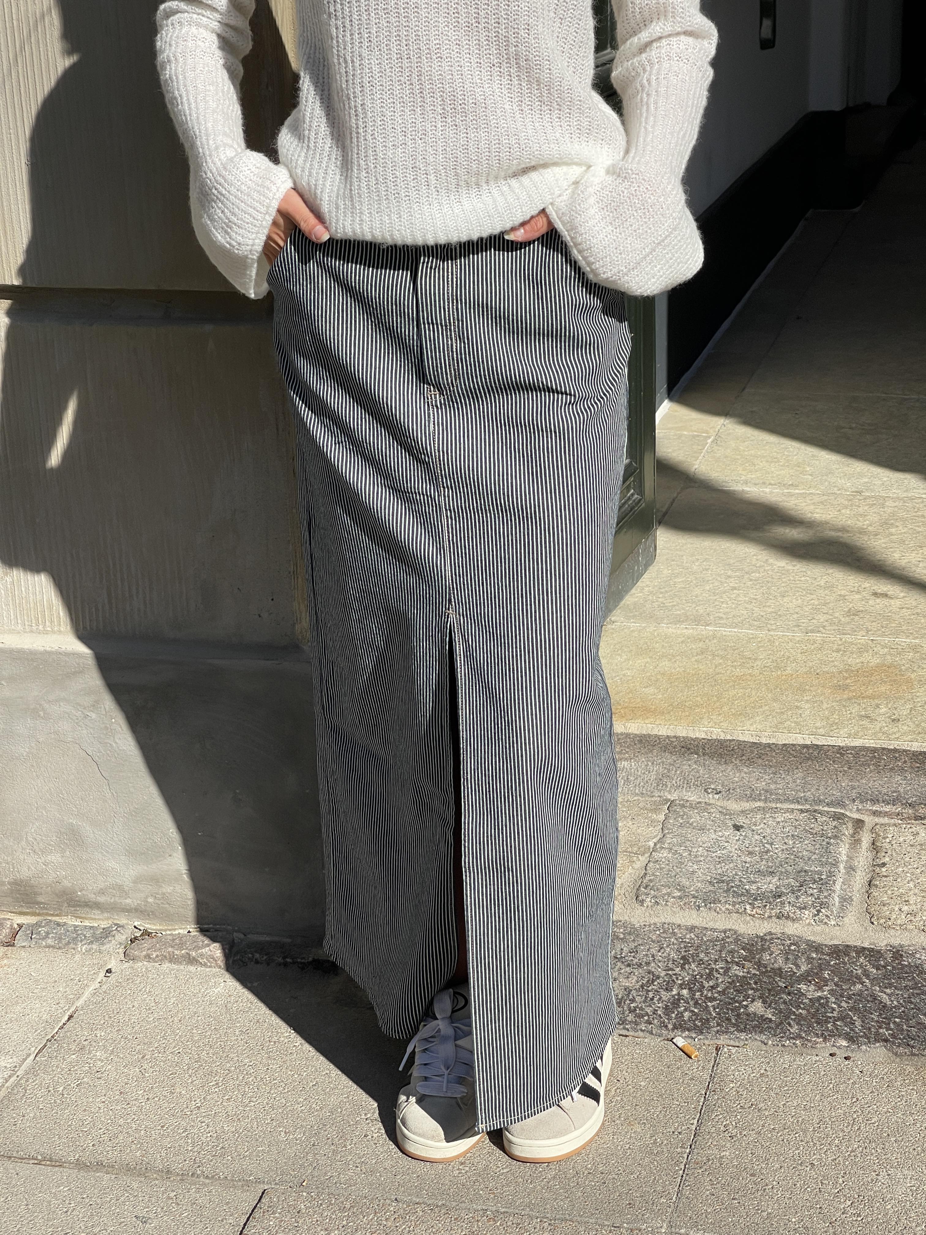 Mandalina striped denim skirt - Navy/white 4 Mandalina striped denim skirt - Navy/white
