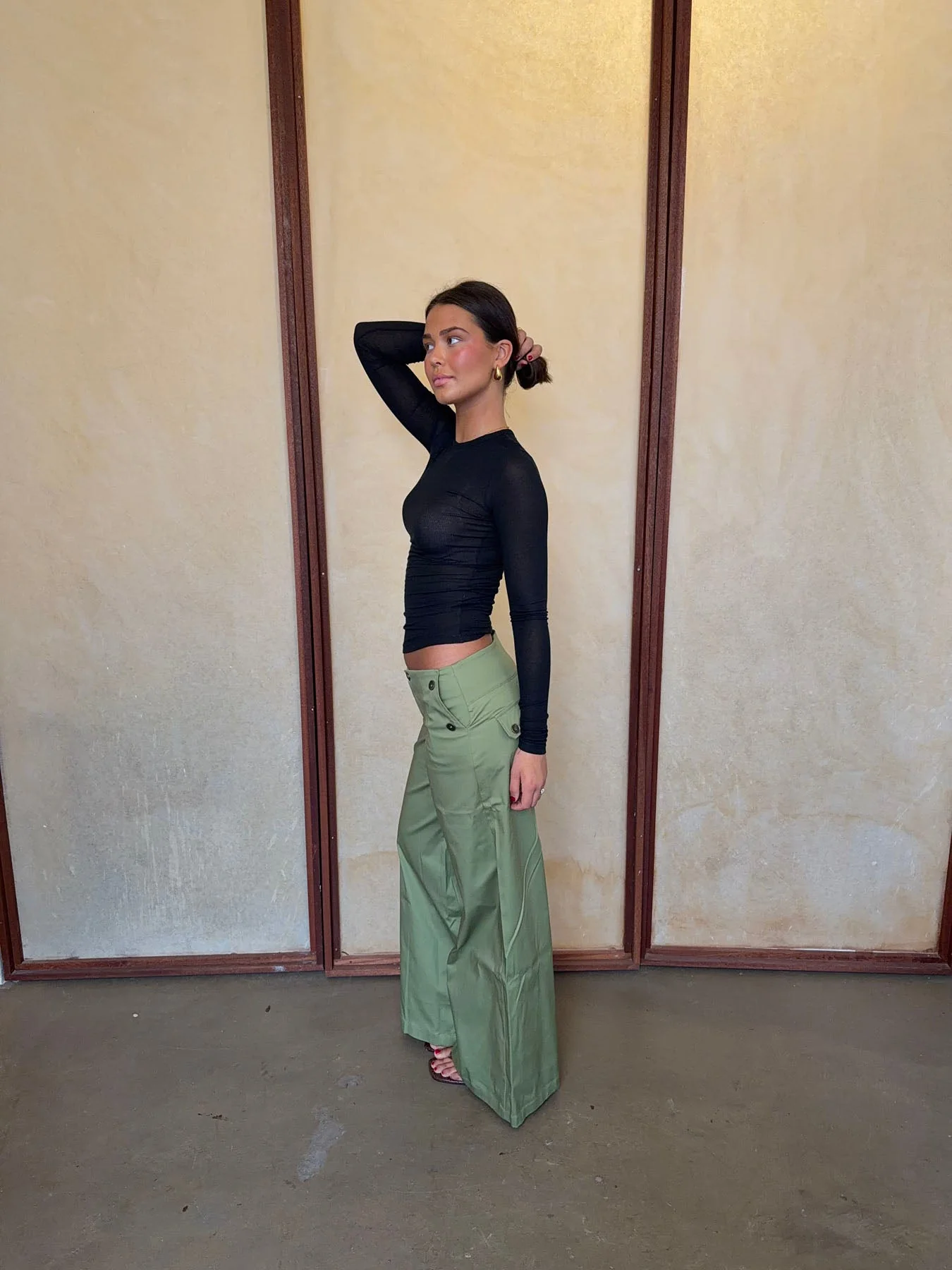 Maxim pants with buttons - Green 8 Maxim pants with buttons - Green