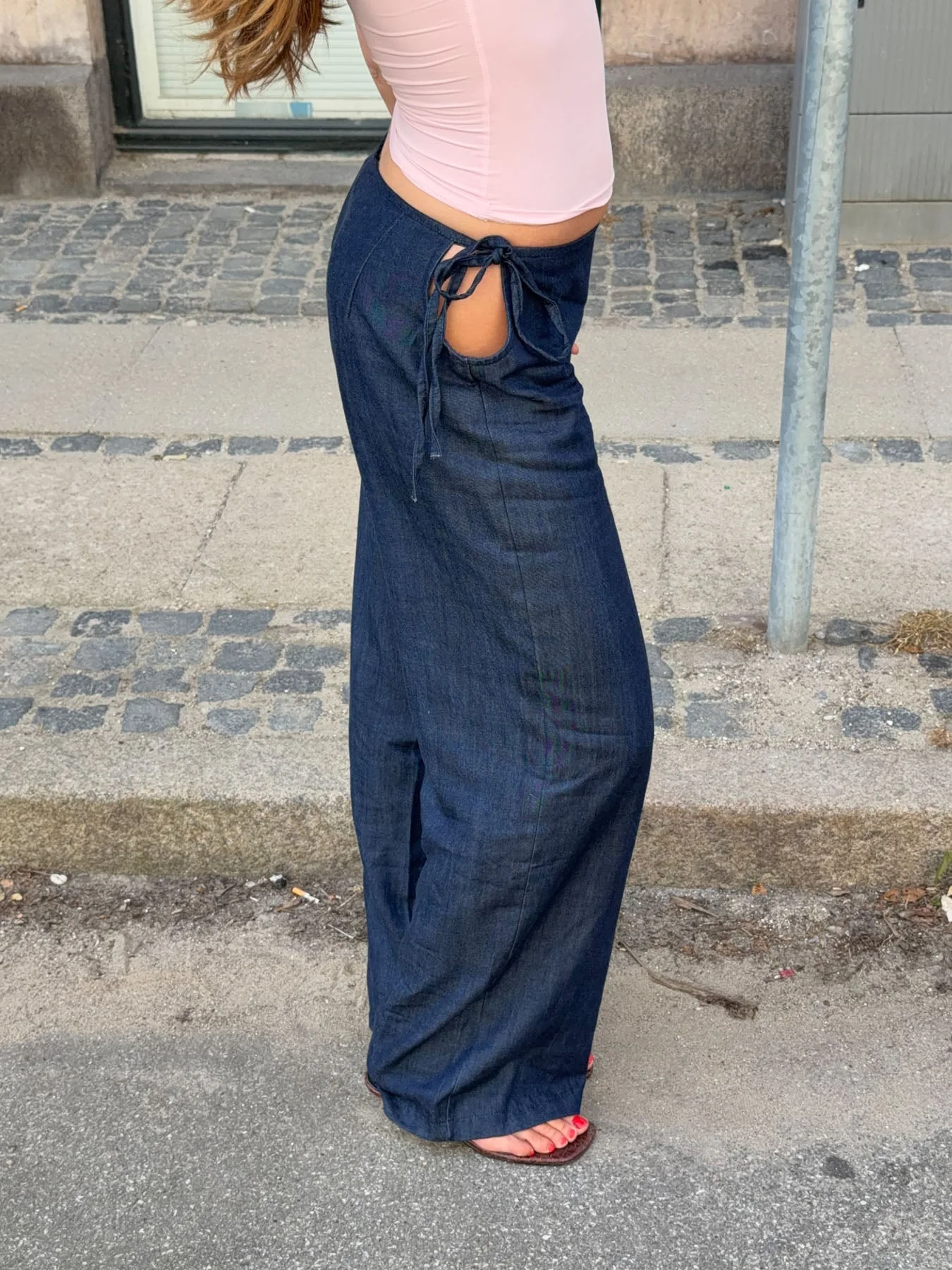 Pam pants with ties - Dark blue 15 Pam pants with ties - Dark blue