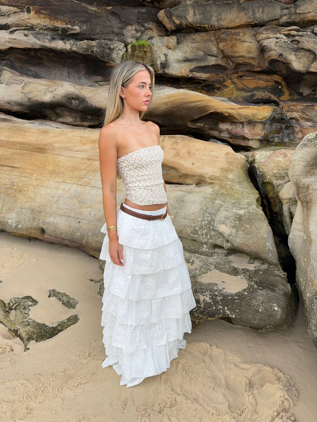 Tunika skirt with ruffles – White 3 Tunika skirt with ruffles – White