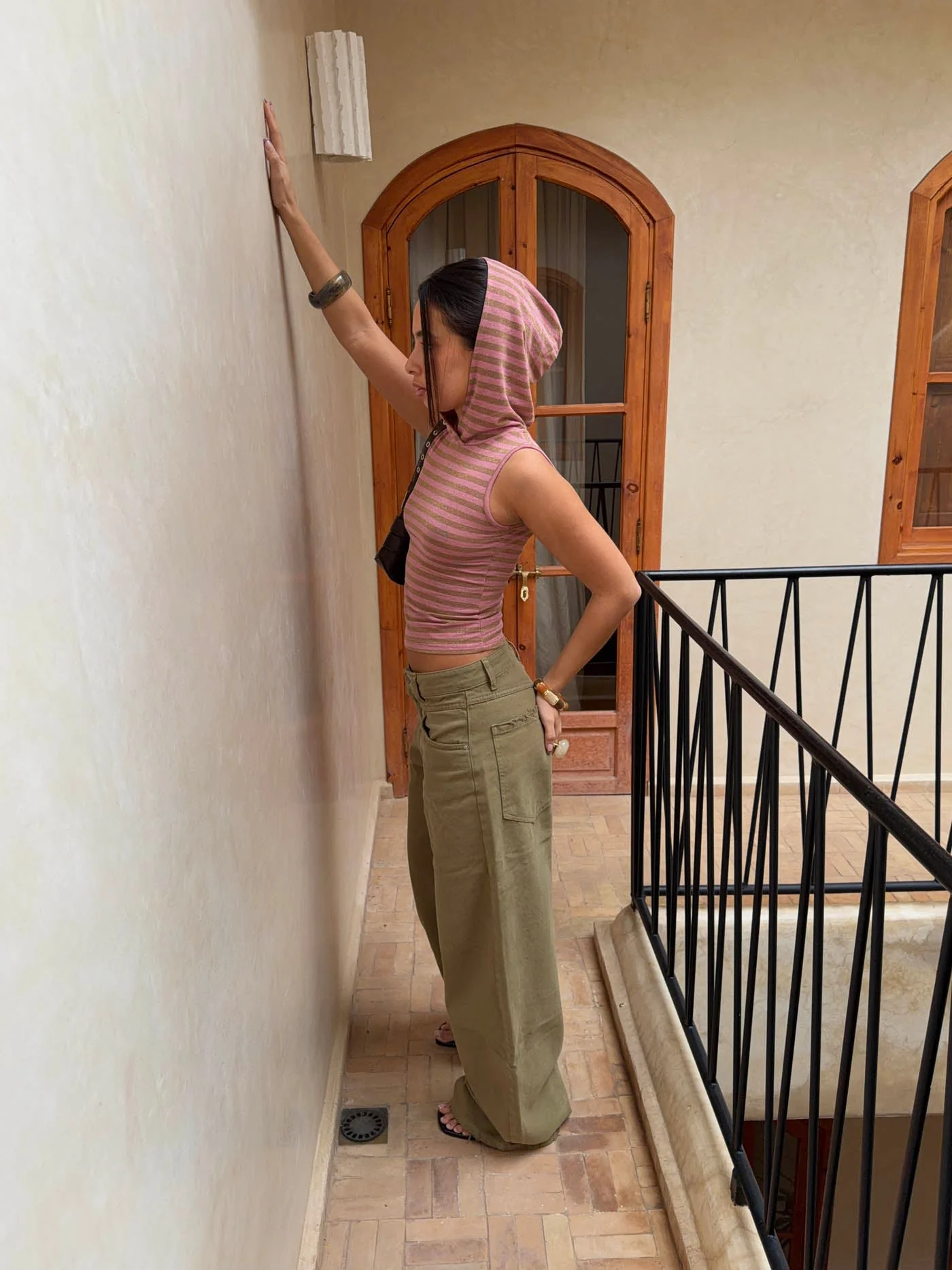 Nova glitter top with hood - Pink/beige 6 Nova glitter top with hood - Pink/beige