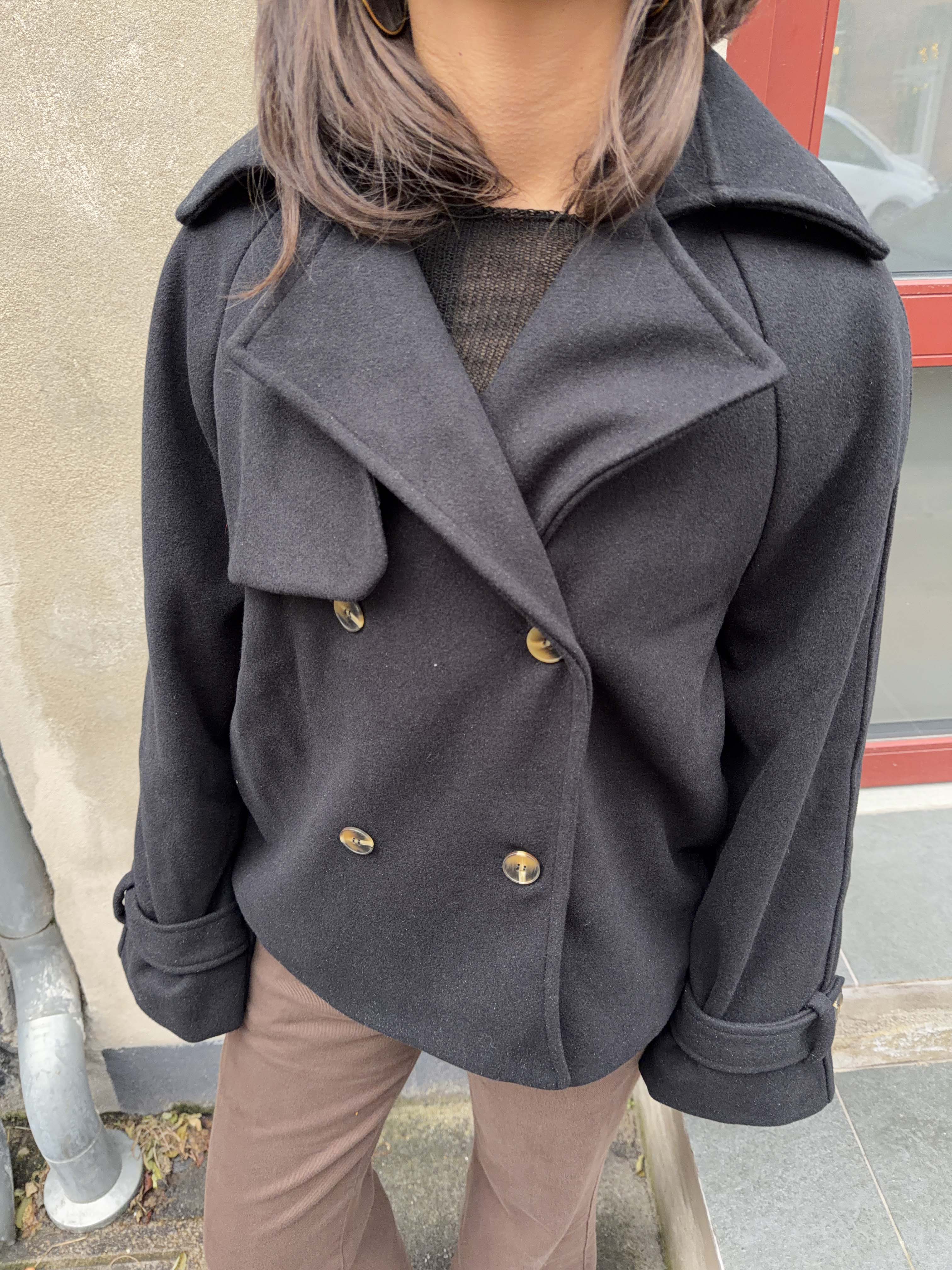 Partricia short trenchcoat - Black 8 Partricia short trenchcoat - Black