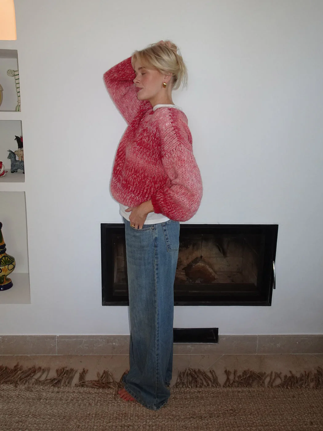 Pastana knitted sweater – Pink/red 8 Pastana knitted sweater – Pink/red