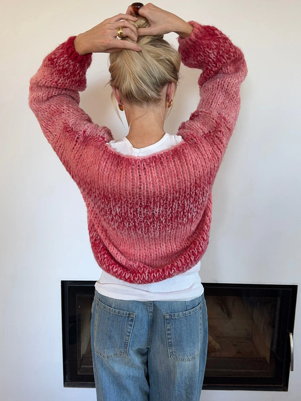 Pastana knitted sweater – Pink/red 9 Pastana knitted sweater – Pink/red