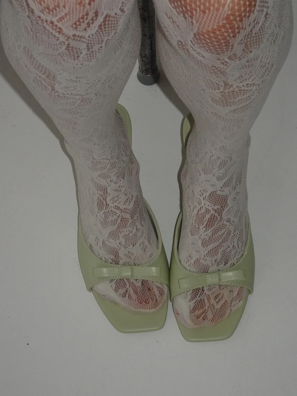 Pastella mules with bow - Mint green 12 Pastella mules with bow - Mint green