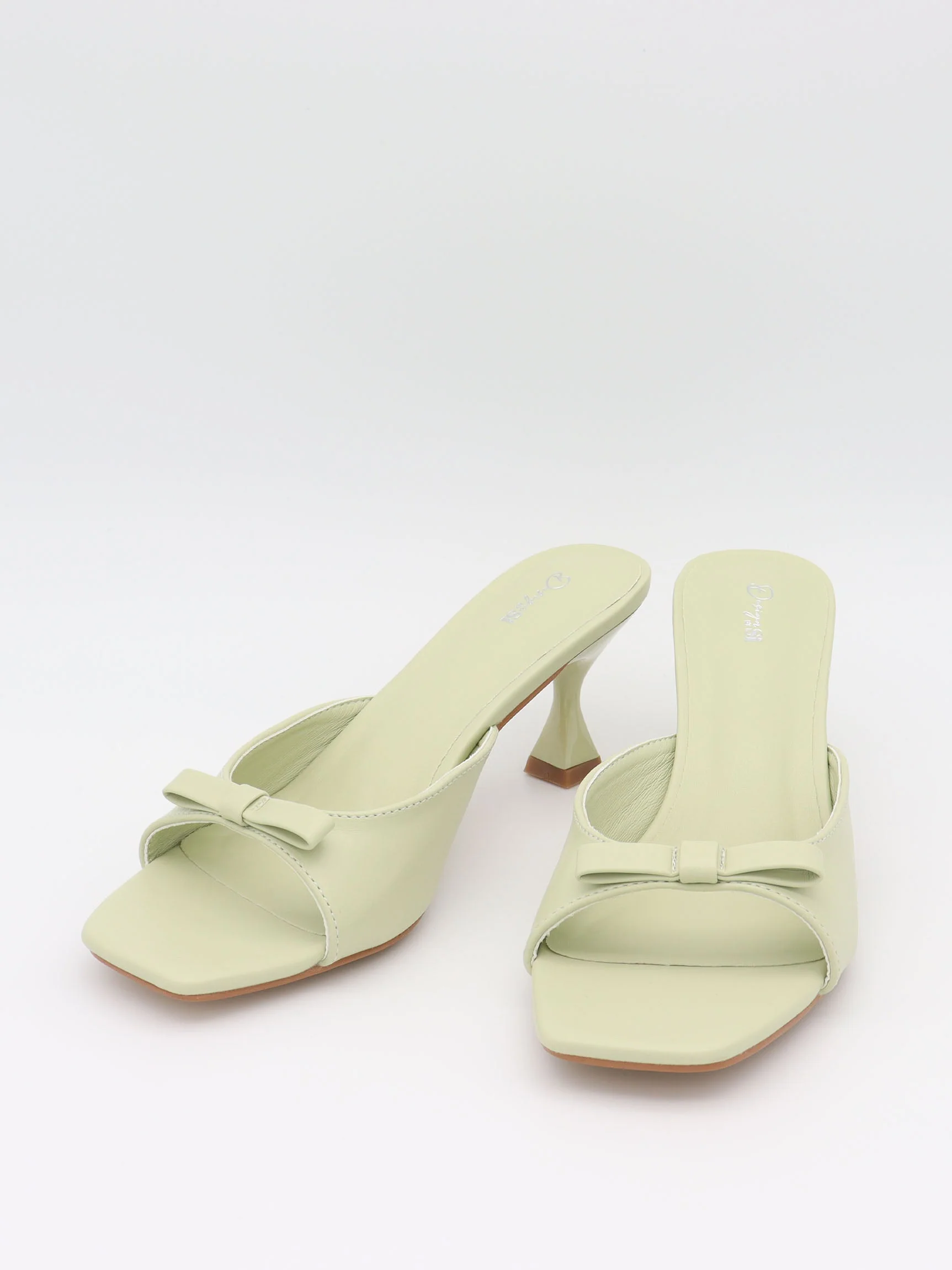 Pastella mules with bow - Mint green 5 Pastella mules with bow - Mint green