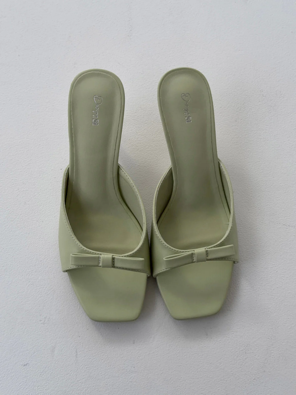 Pastella mules with bow - Mint green 9 Pastella mules with bow - Mint green