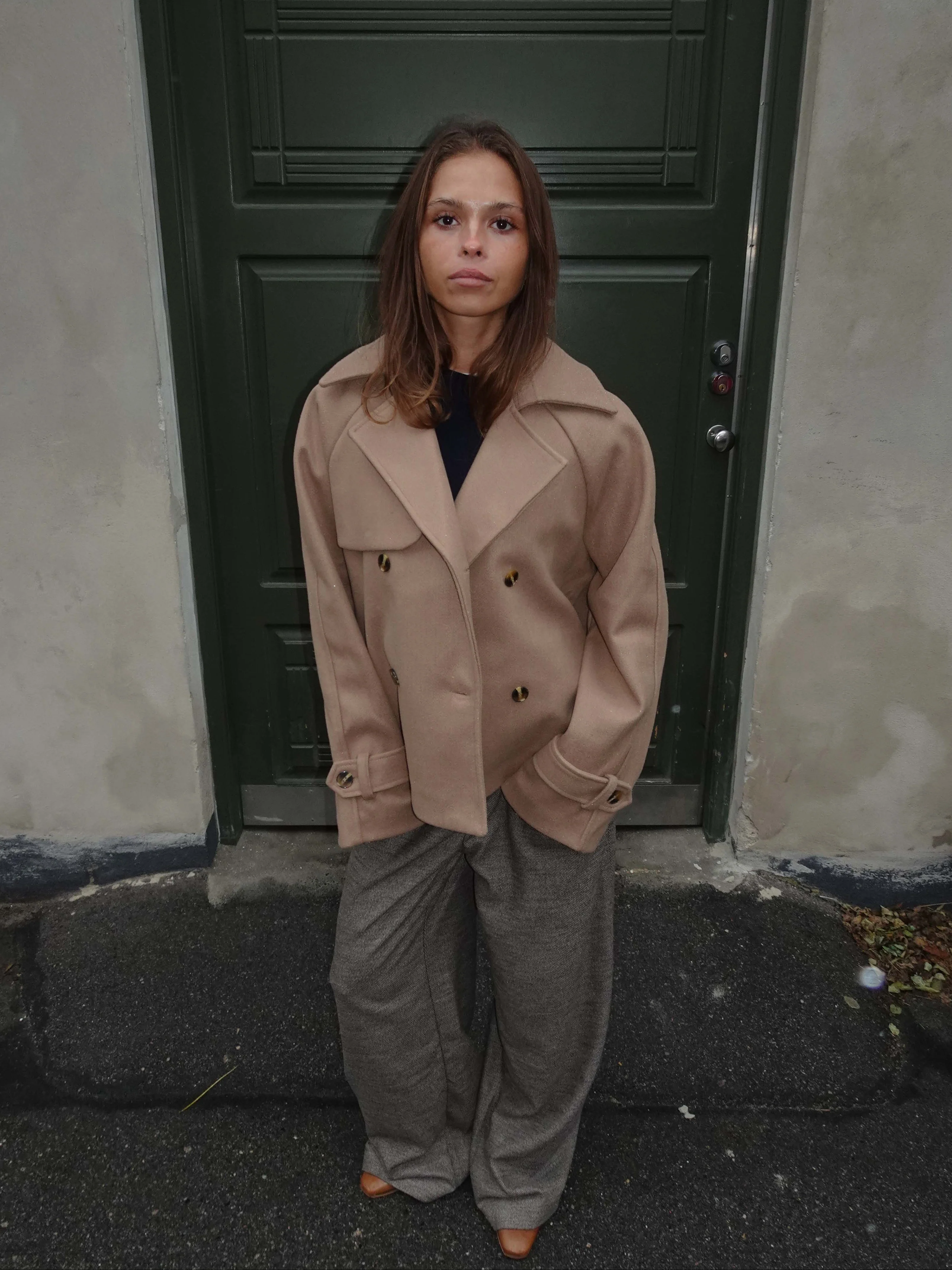 Patricia short trenchcoat - Beige 1 Patricia short trenchcoat - Beige