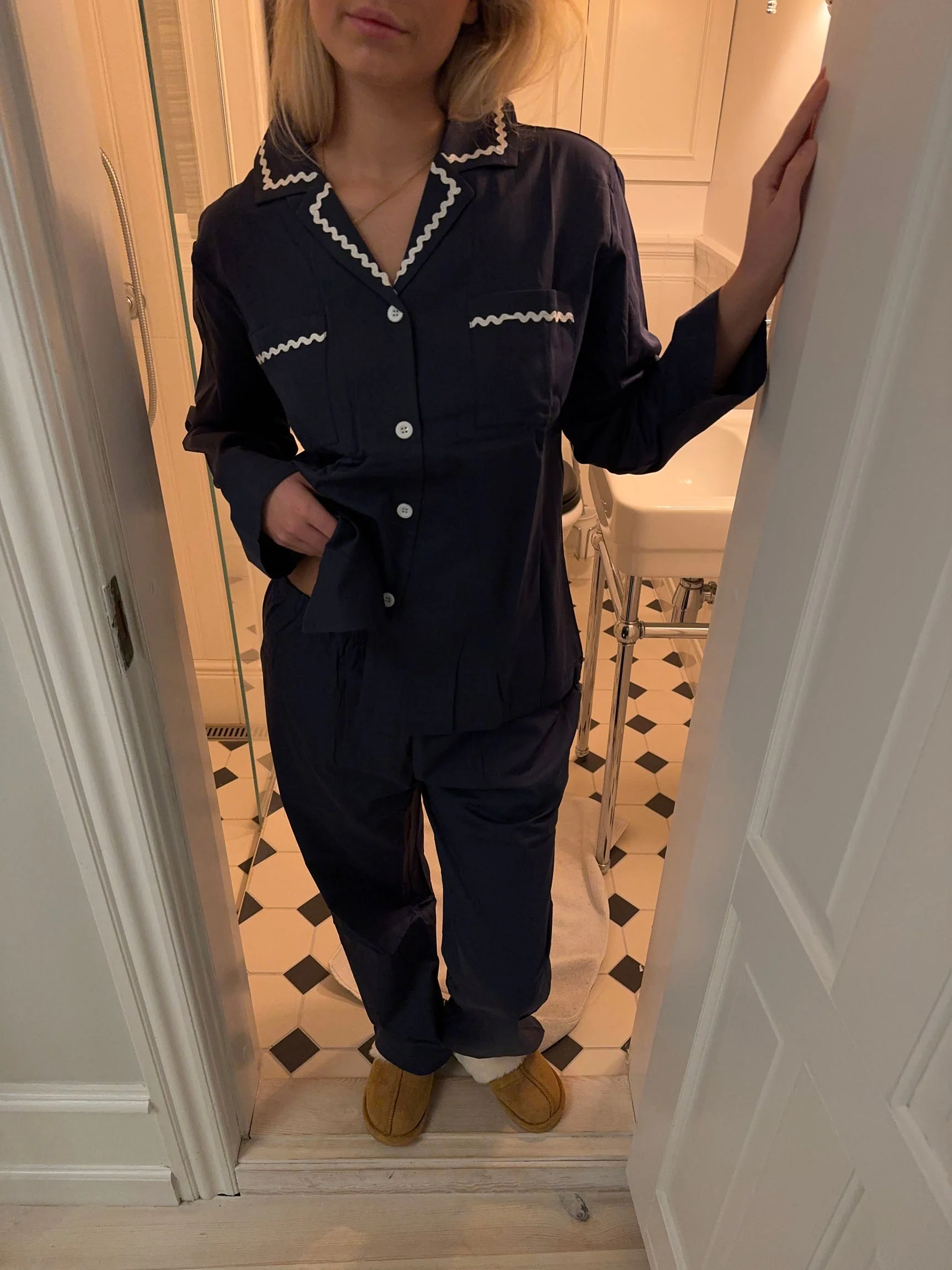 Pinja pyjamas set - Navy/White 8 Pinja pyjamas set - Navy/White