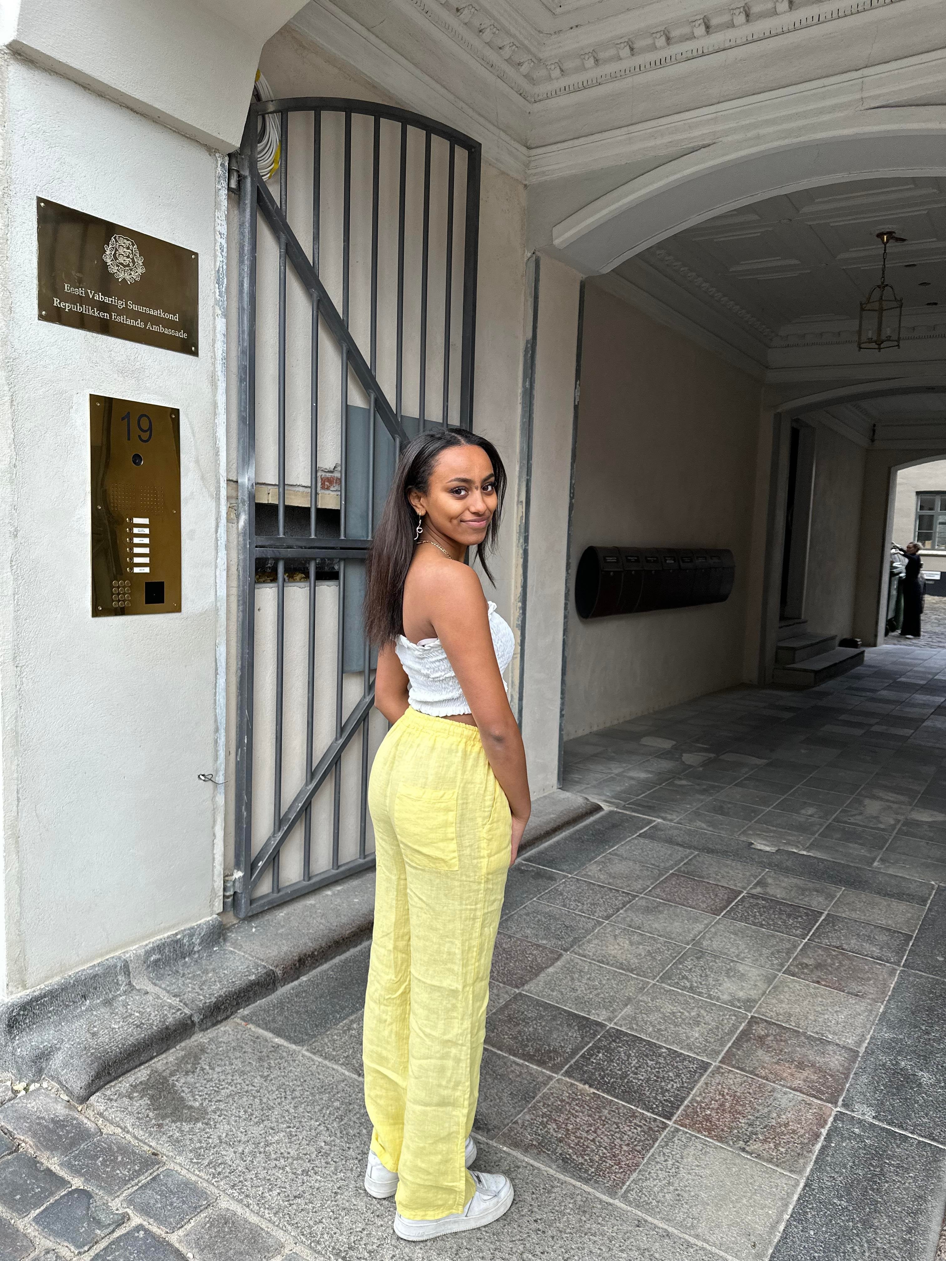 Signe linen pants - Yellow 5 Signe linen pants - Yellow
