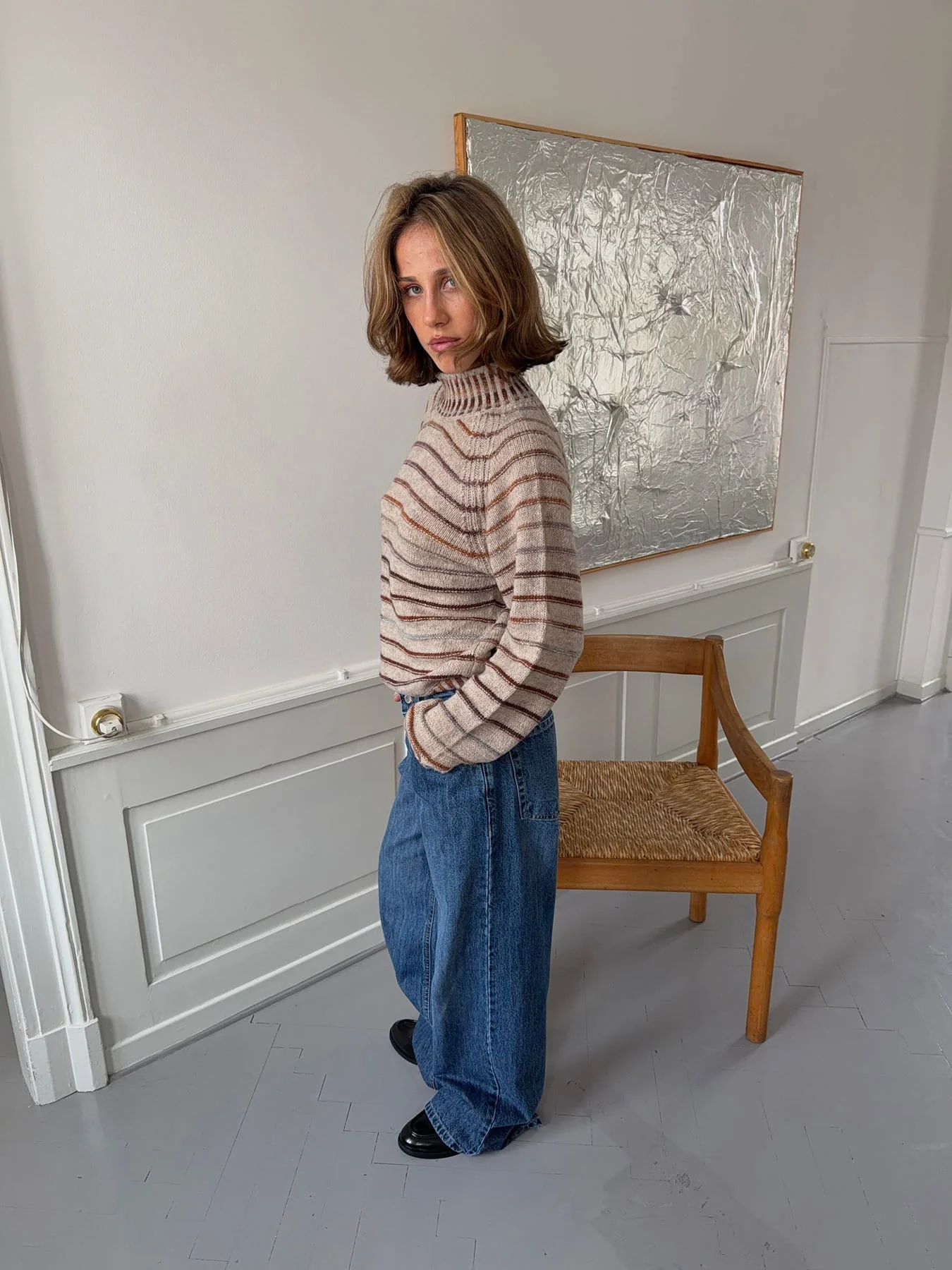Rainova knit with stripes - Beige/multicolored 12 Rainova knit with stripes - Beige/multicolored