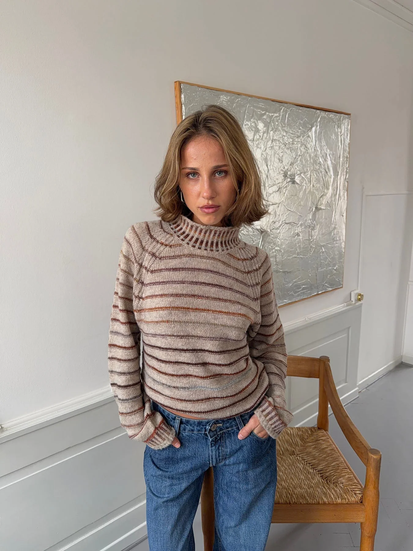 Rainova knit with stripes - Beige/multicolored 15 Rainova knit with stripes - Beige/multicolored