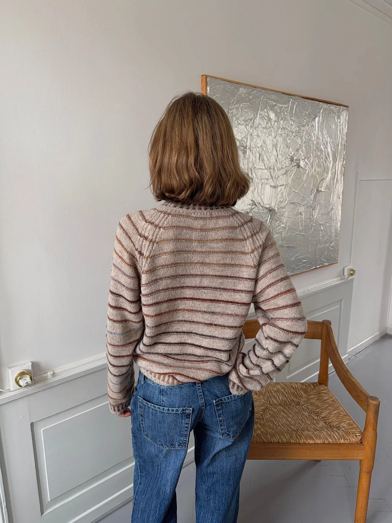 Rainova knit with stripes - Beige/multicolored 3 Rainova knit with stripes - Beige/multicolored