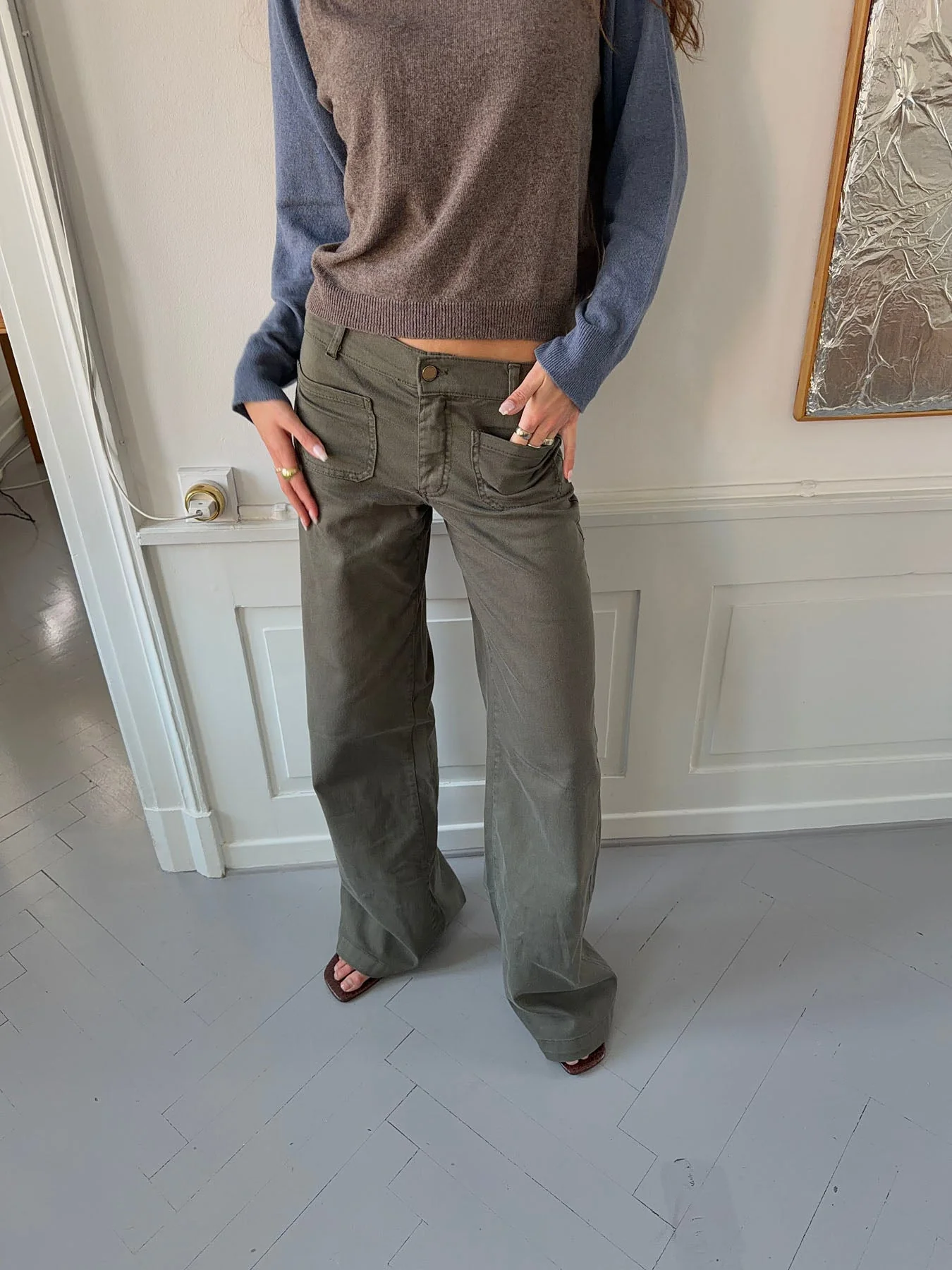 Riven jeans - Khaki 2 Riven jeans - Khaki