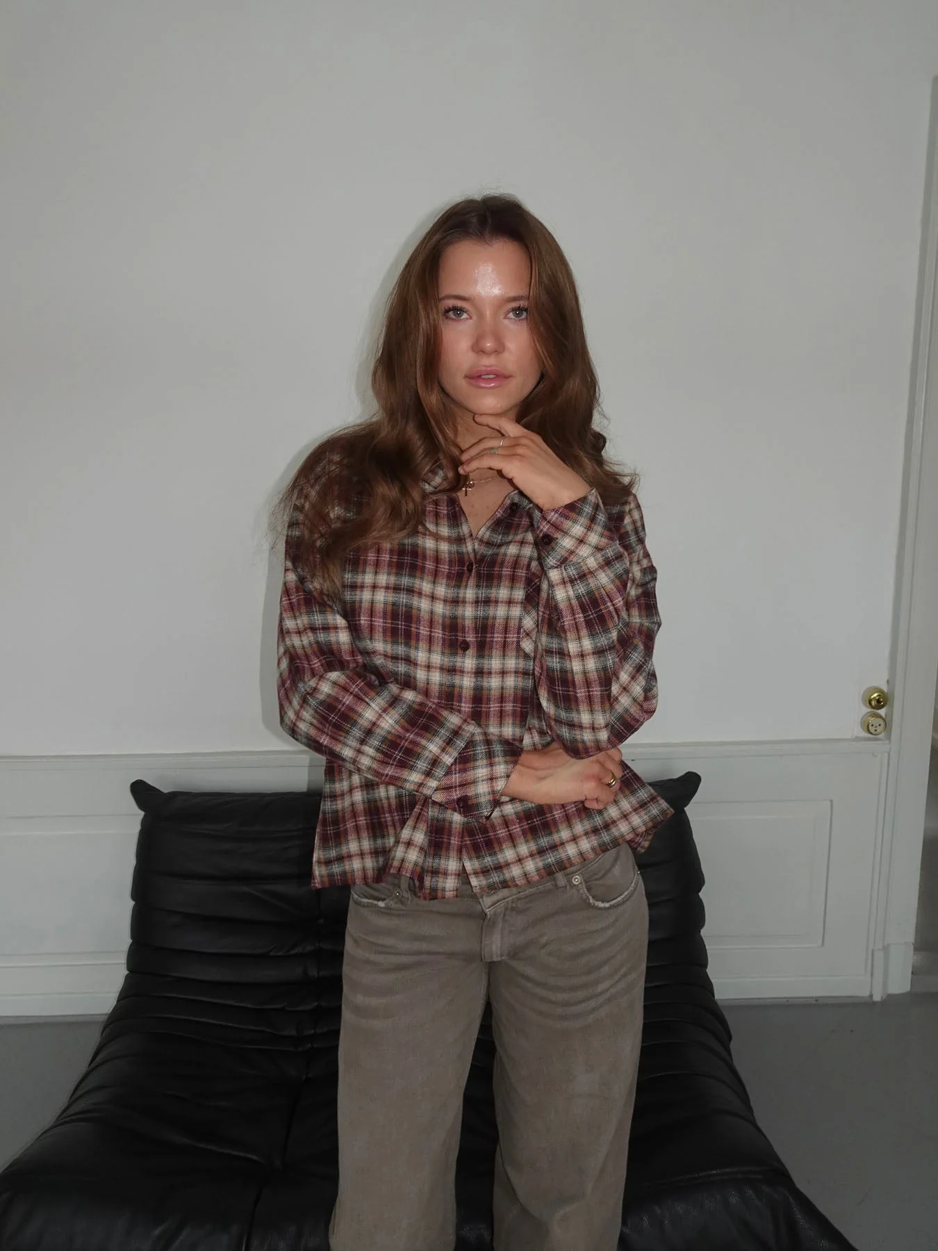 Rydera flannel shirt - Red/Brown/white 8 Rydera flannel shirt - Red/Brown/white