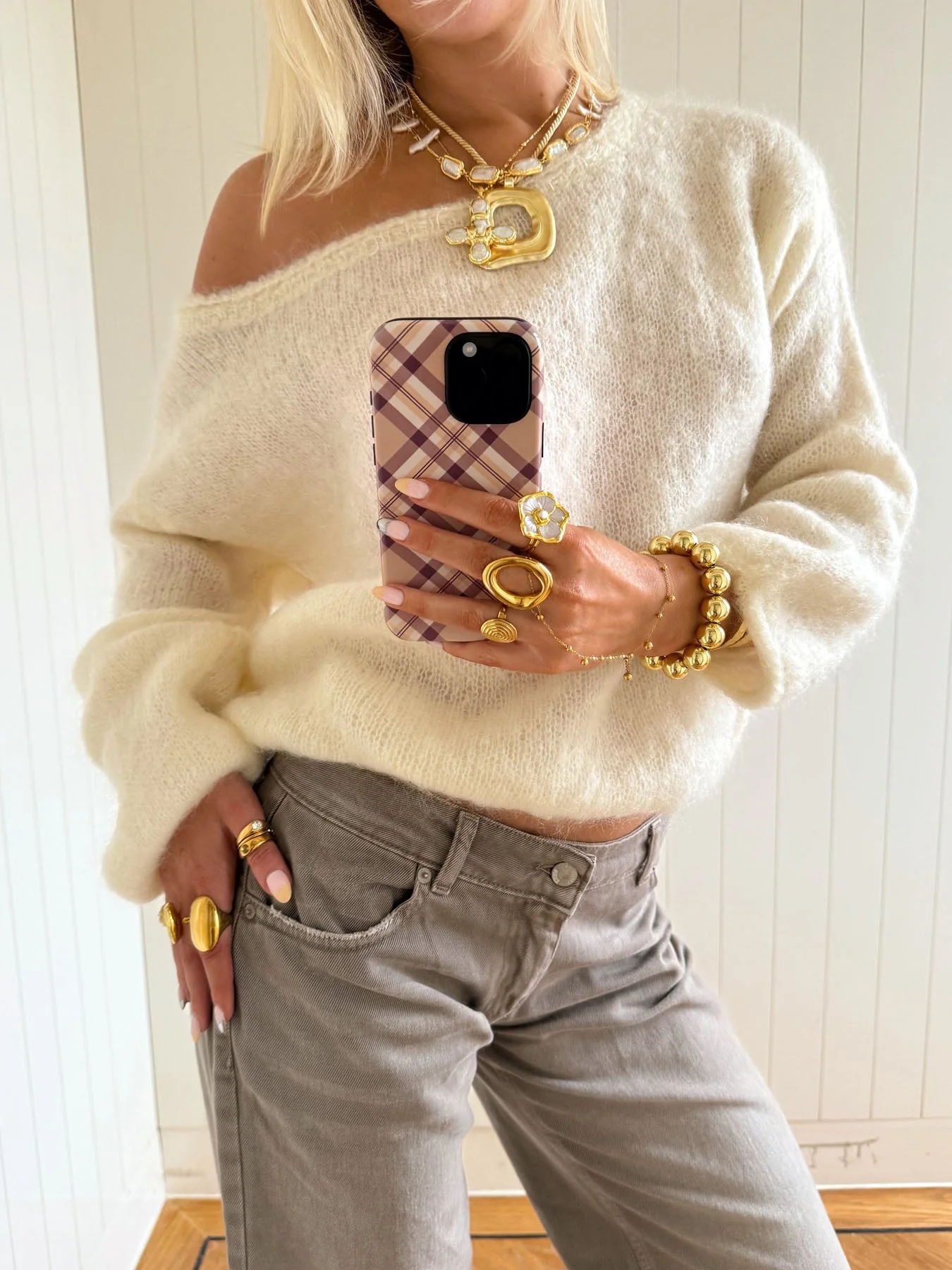 Scandivv fluffy knit - Off white 11 Scandivv fluffy knit - Off white