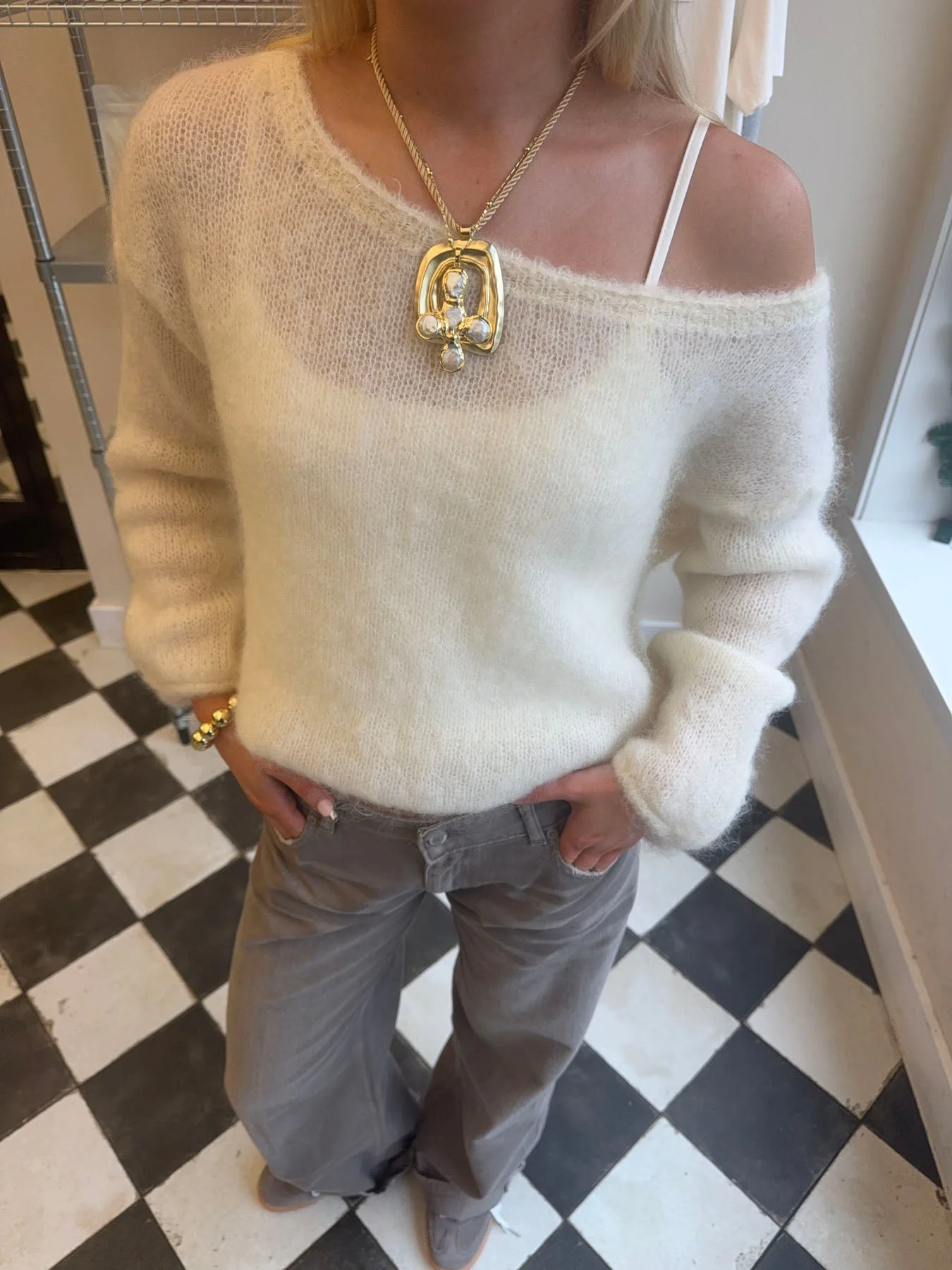 Scandivv fluffy knit - Off white 16 Scandivv fluffy knit - Off white