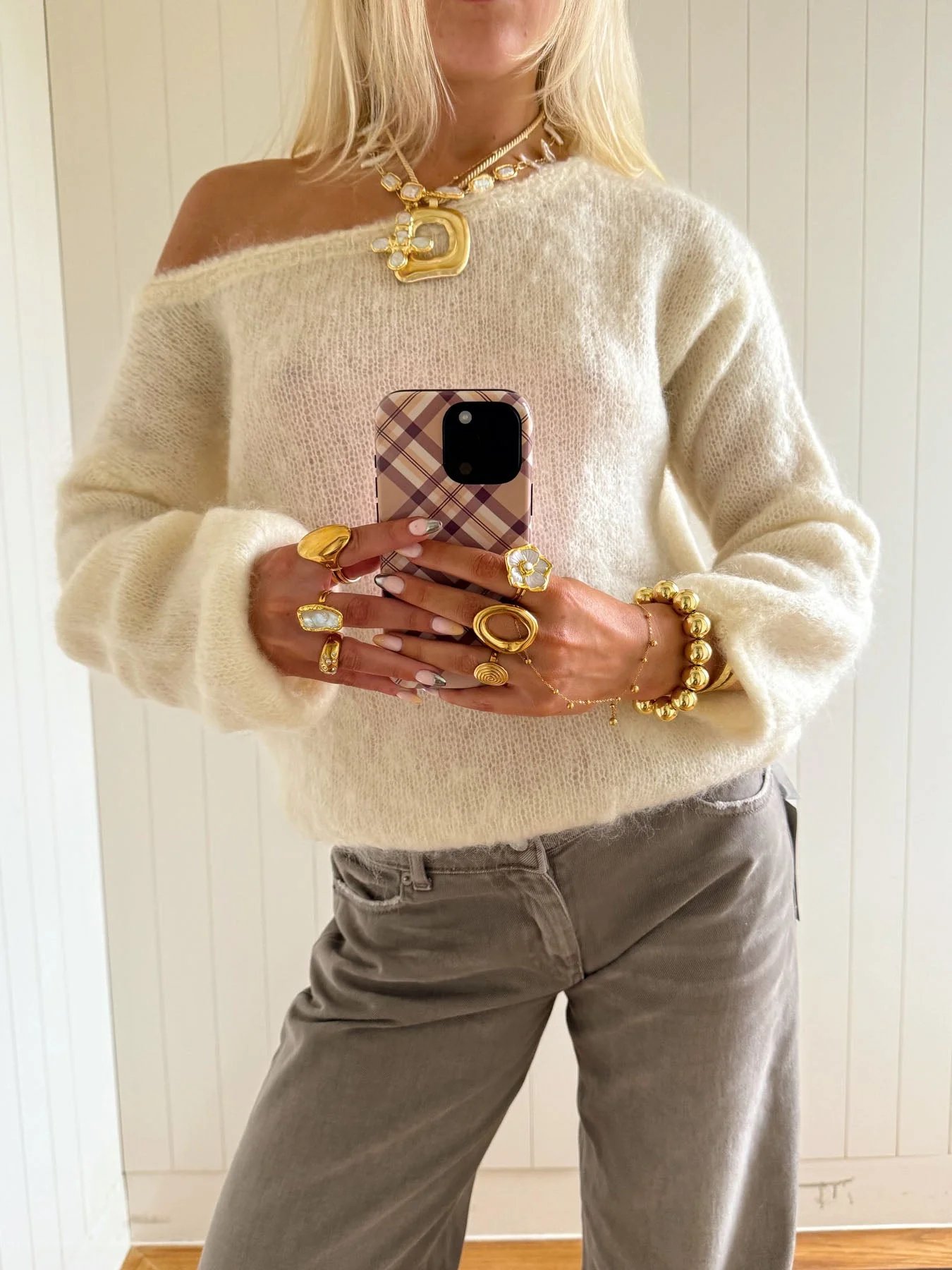 Scandivv fluffy knit - Off white 2 Scandivv fluffy knit - Off white