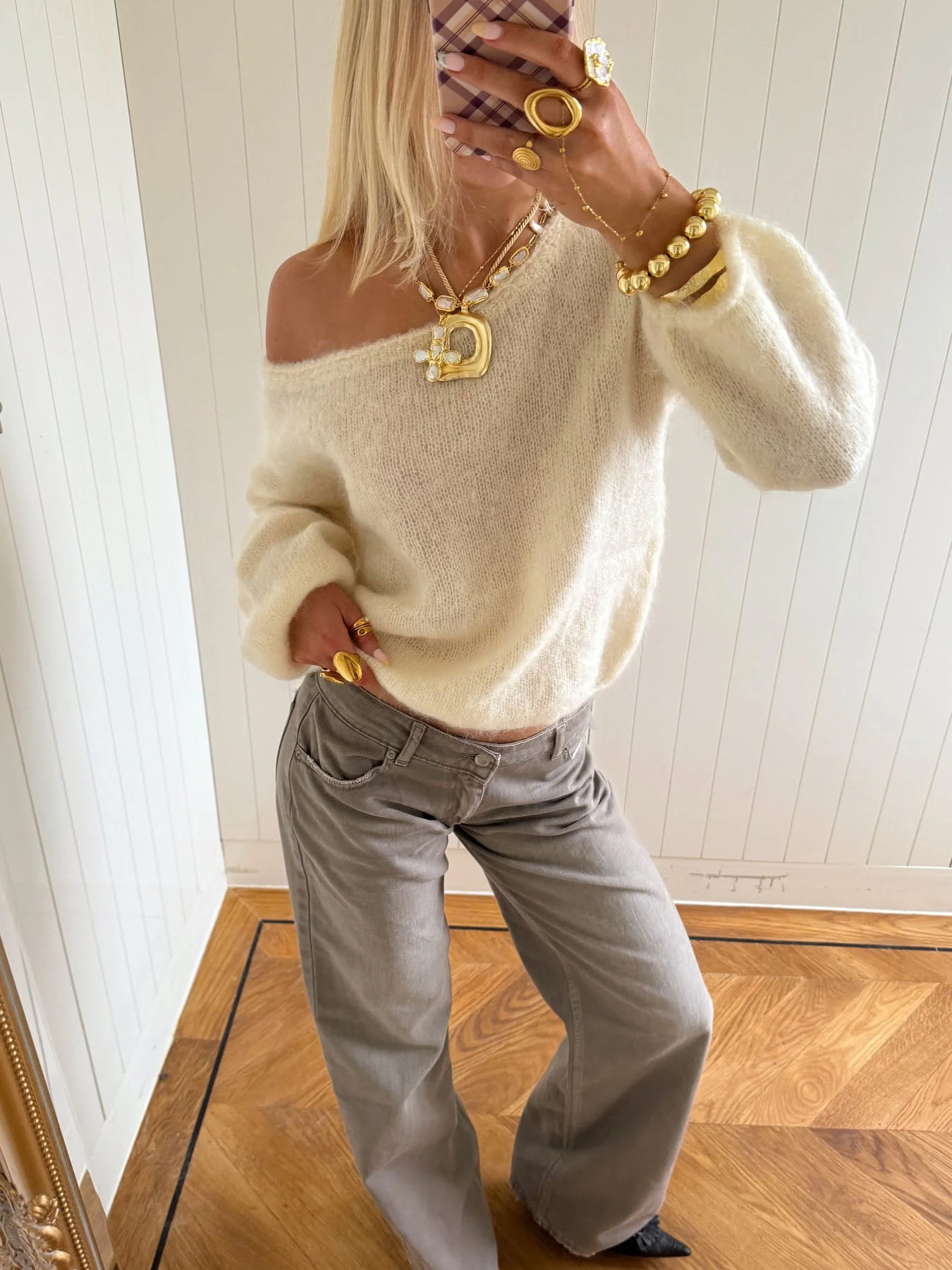 Scandivv fluffy knit - Off white 4 Scandivv fluffy knit - Off white
