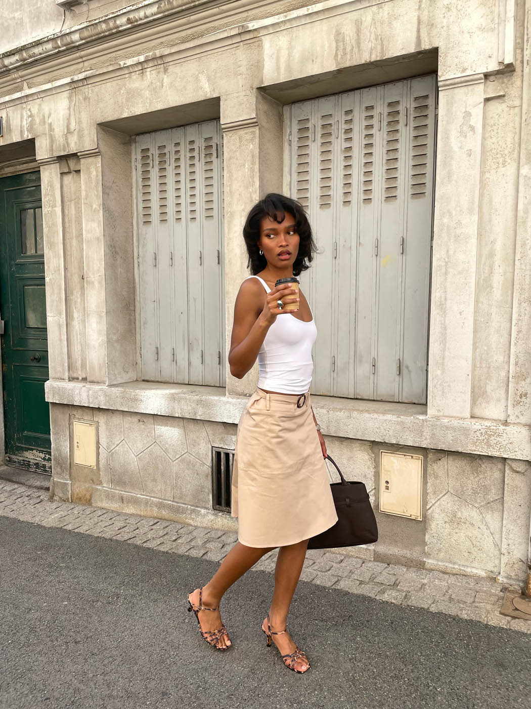 Scandivv skirt with belt - Beige 5 Scandivv skirt with belt - Beige
