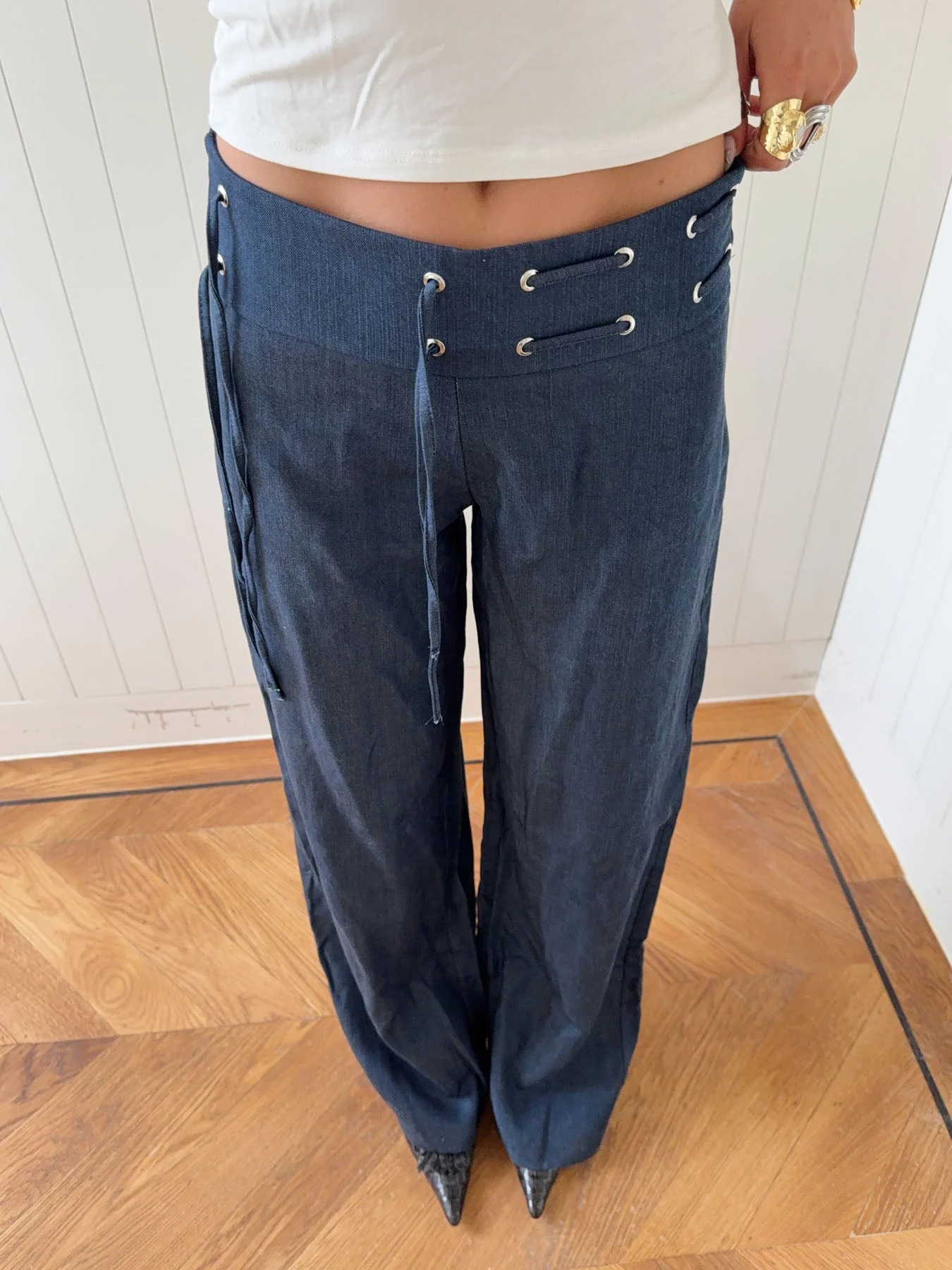 Scandivv trousers with drawstring – Navy 4 Scandivv trousers with drawstring – Navy