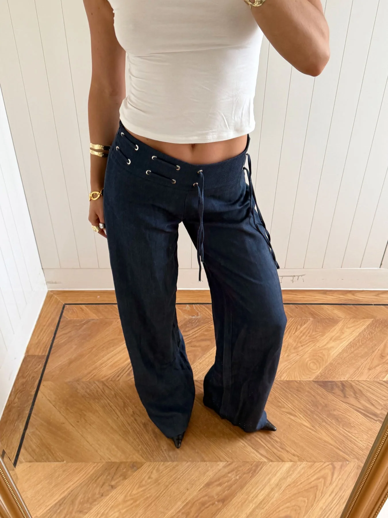Scandivv trousers with drawstring – Navy 5 Scandivv trousers with drawstring – Navy