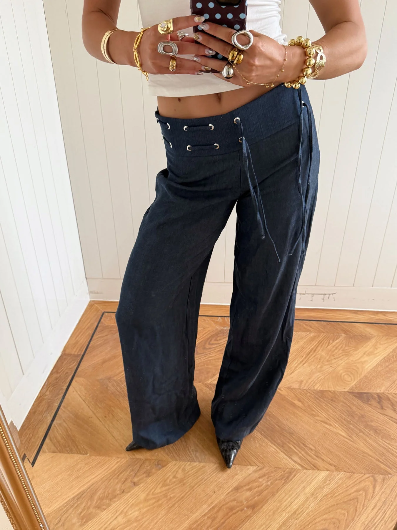Scandivv trousers with drawstring – Navy 7 Scandivv trousers with drawstring – Navy