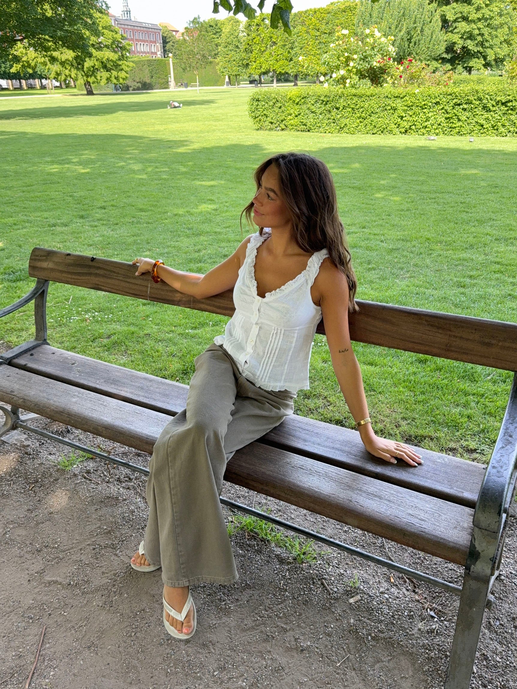 Serafina top with details – White 12 Serafina top with details – White