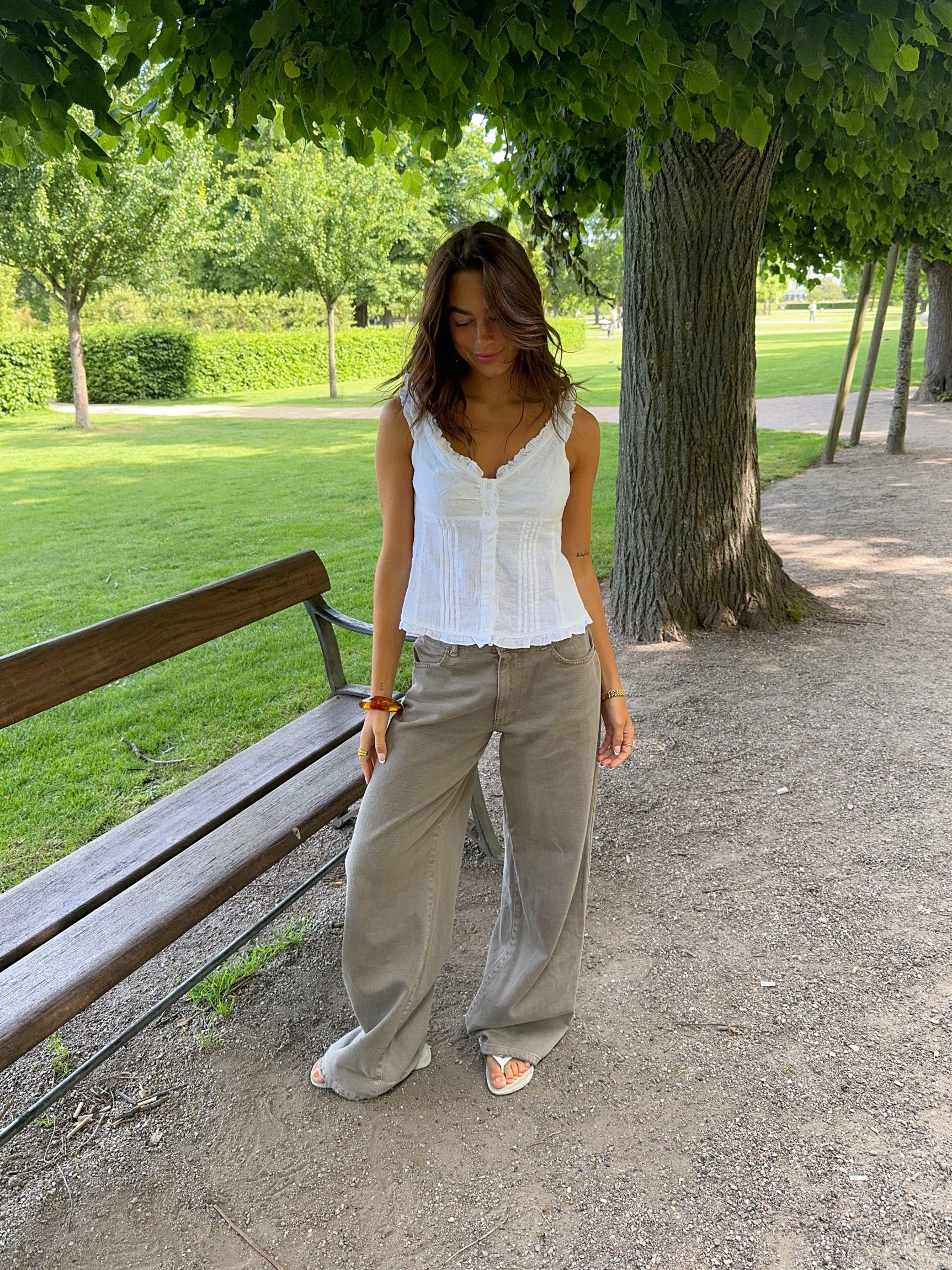Serafina top with details – White 6 Serafina top with details – White