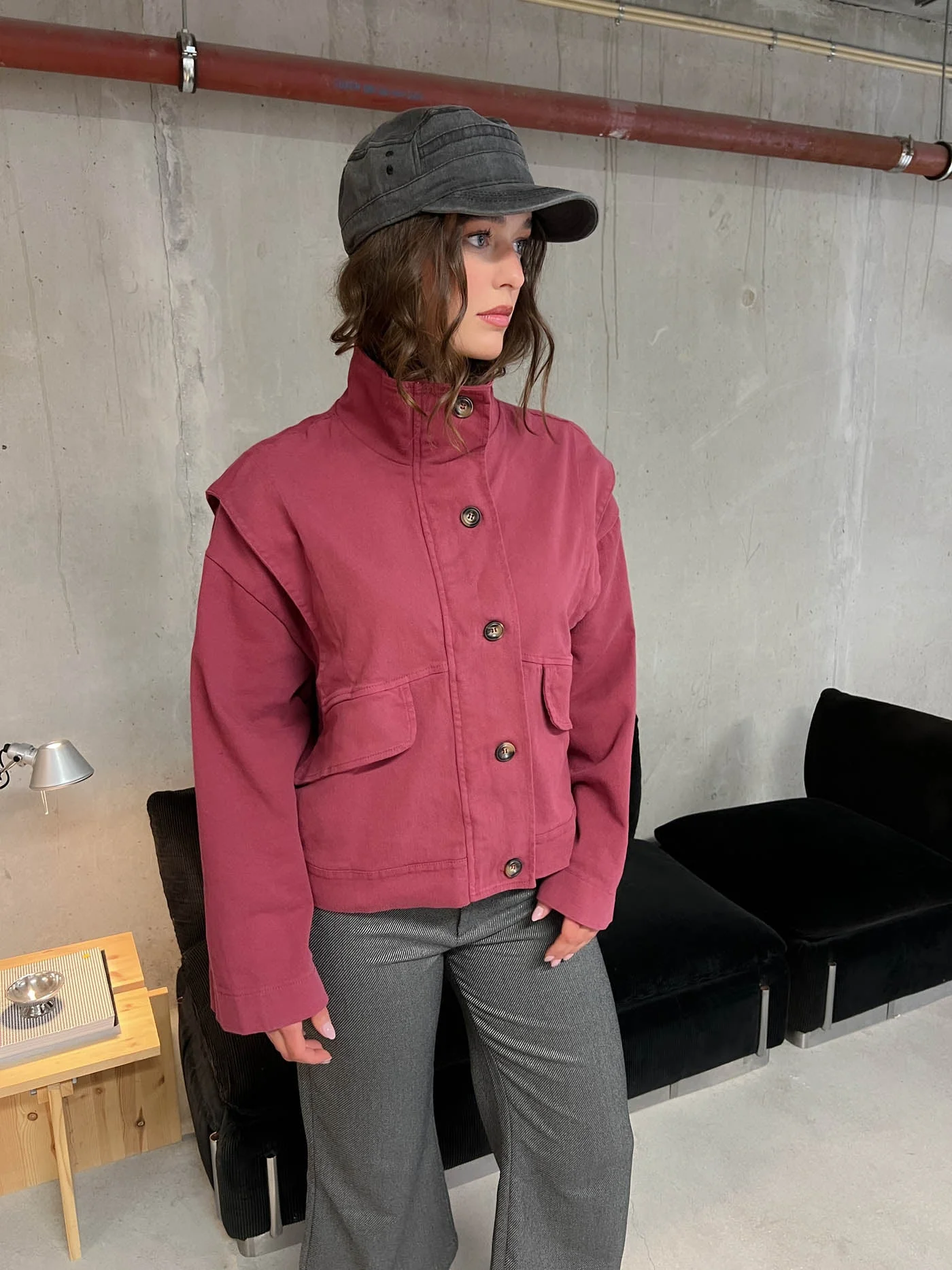 Seraphine jacket - Wine red 1 Seraphine jacket - Wine red