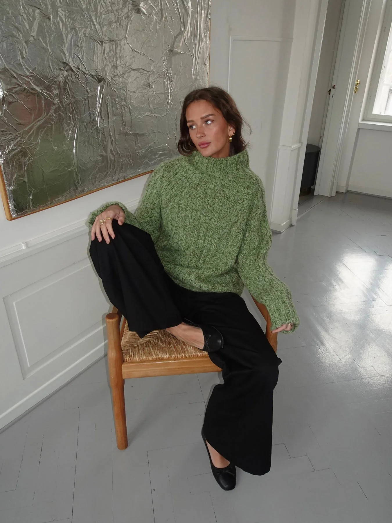 Tikka knit sweater - Green 2 Tikka knit sweater - Green