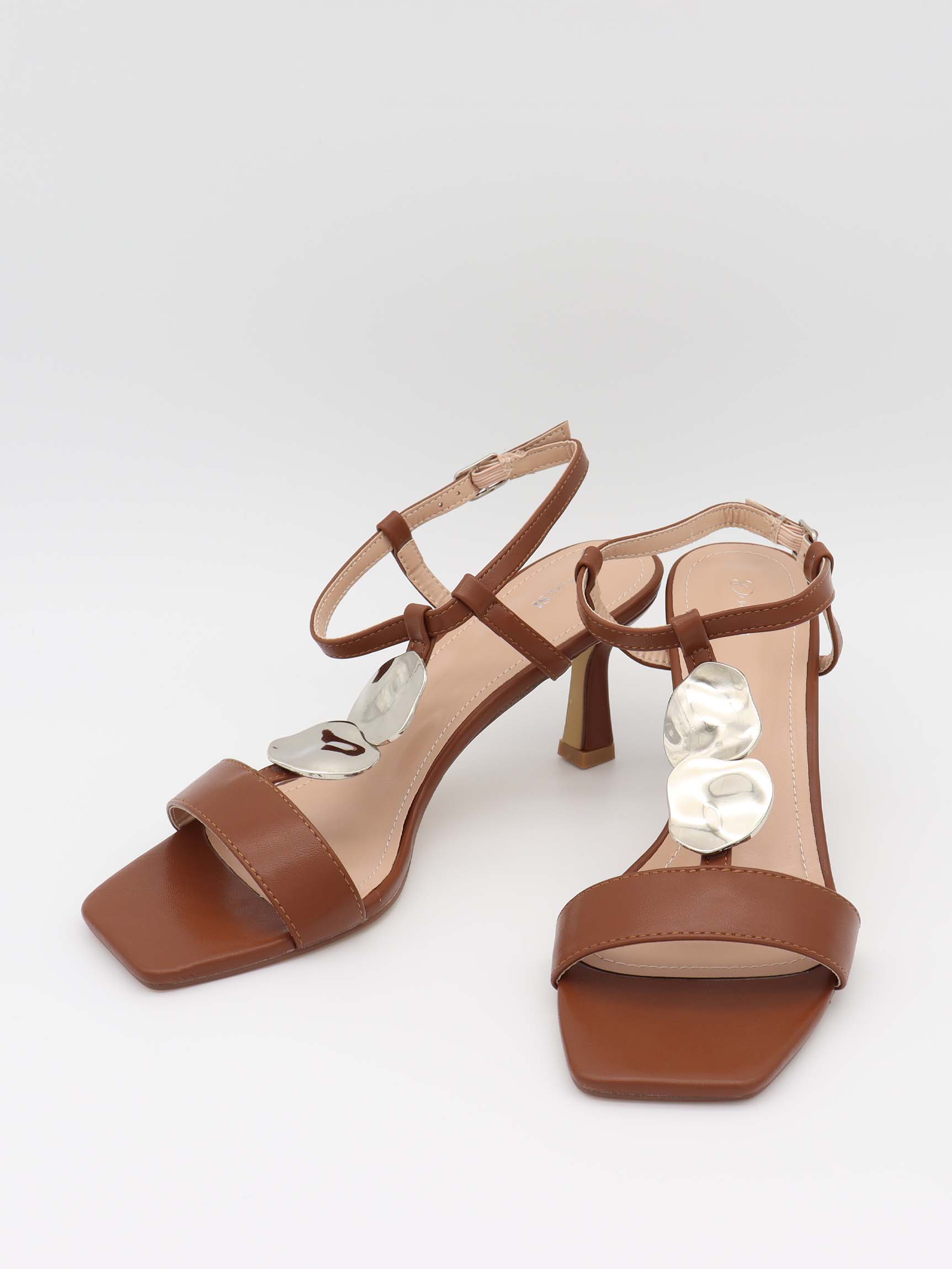 Spania heels with silver details – Brown 5 Spania heels with silver details – Brown